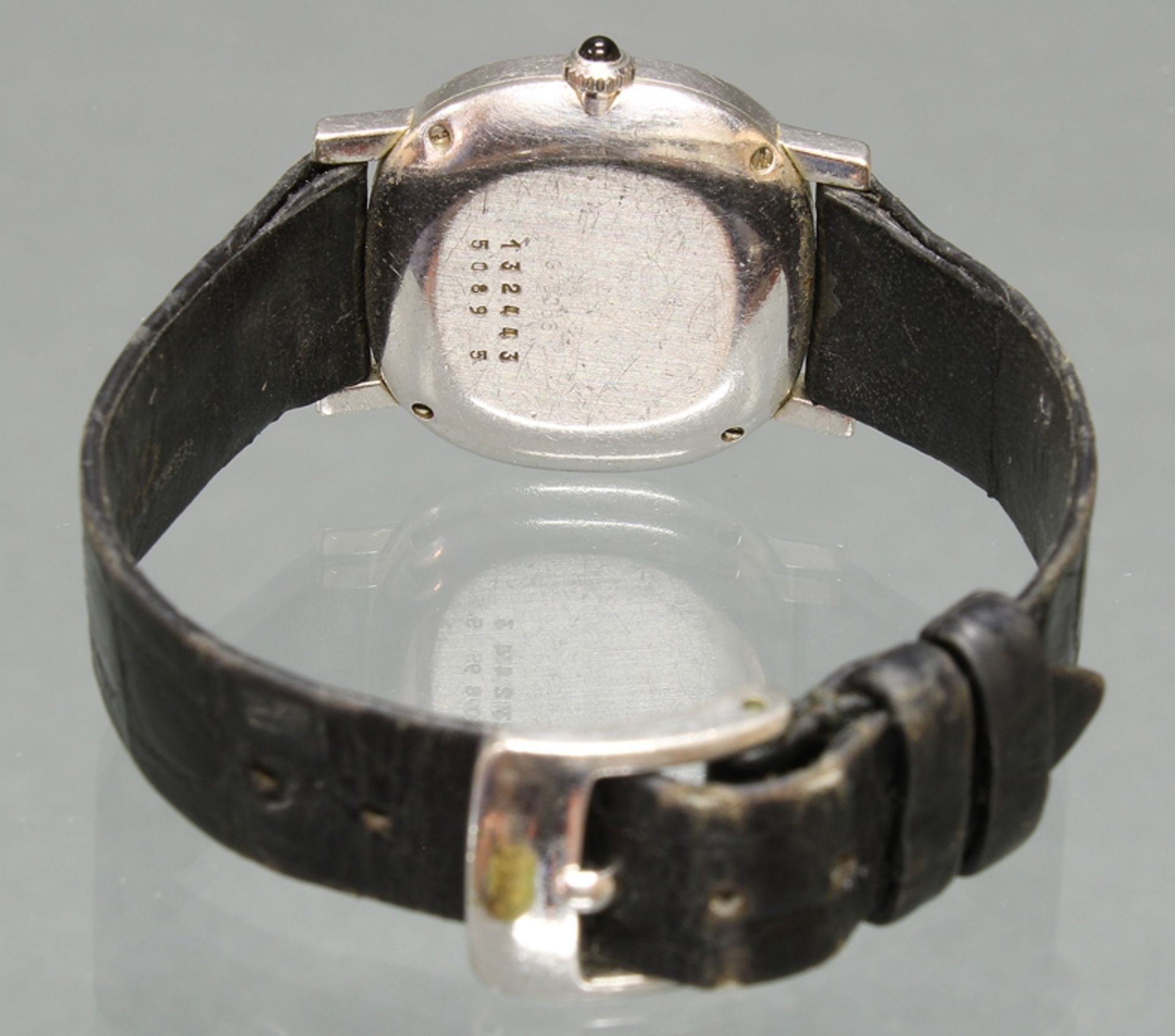 Damenarmbanduhr, Chopard, Modell 'Happy Diamonds', WG 750, Gehäuse-Nr. 132443/50895, Quarz, unter G - Bild 4 aus 4