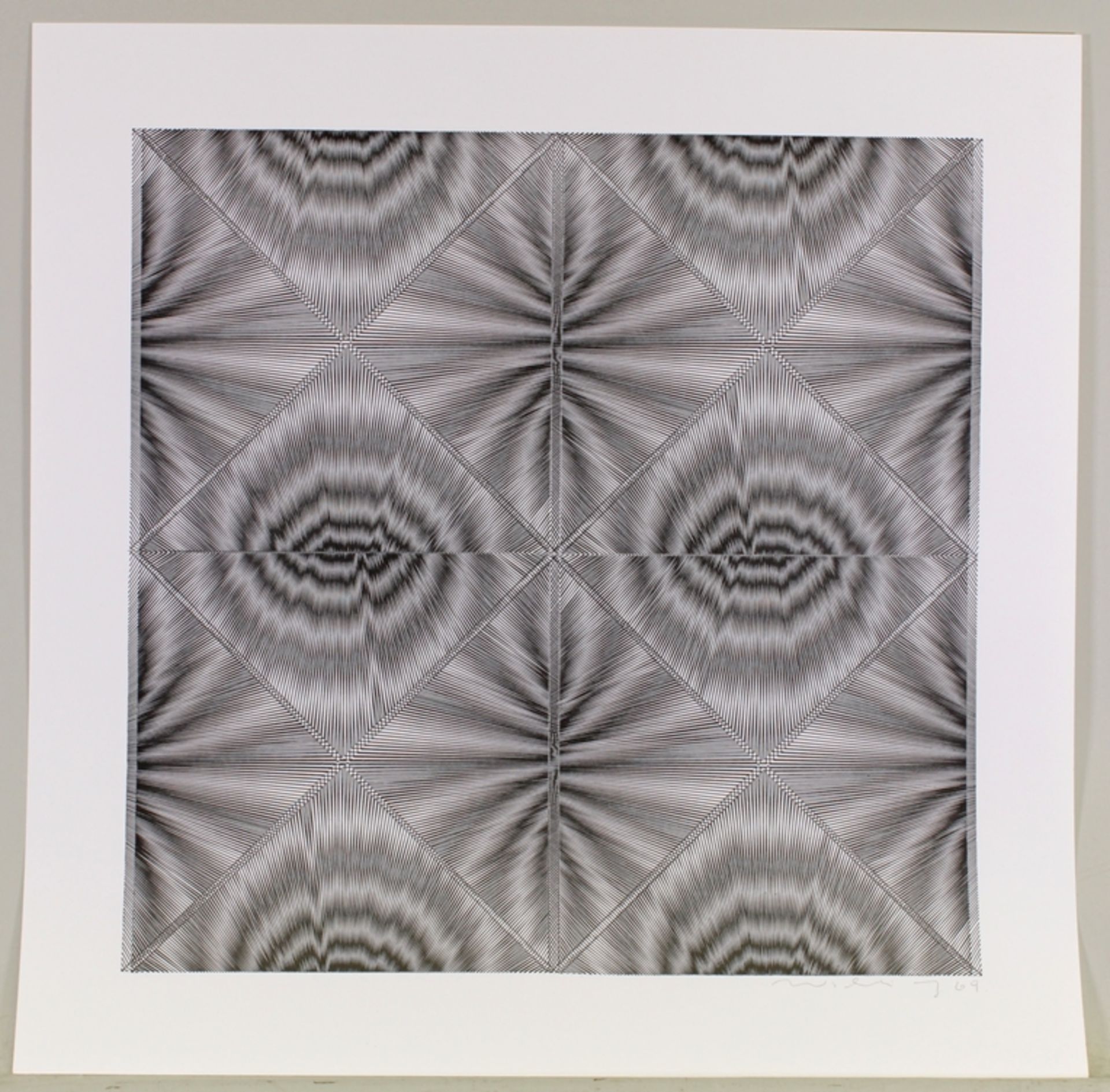 Wilding, Ludwig (Grünstadt 1927 - 2010 Buchholz in der Nordheide, deutscher Künstler der Op Art und