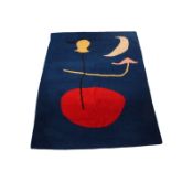 Miró, Joan, nach, Teppich, Motiv 'Spanish Dancer', ca. 2.30 x 1.95 m