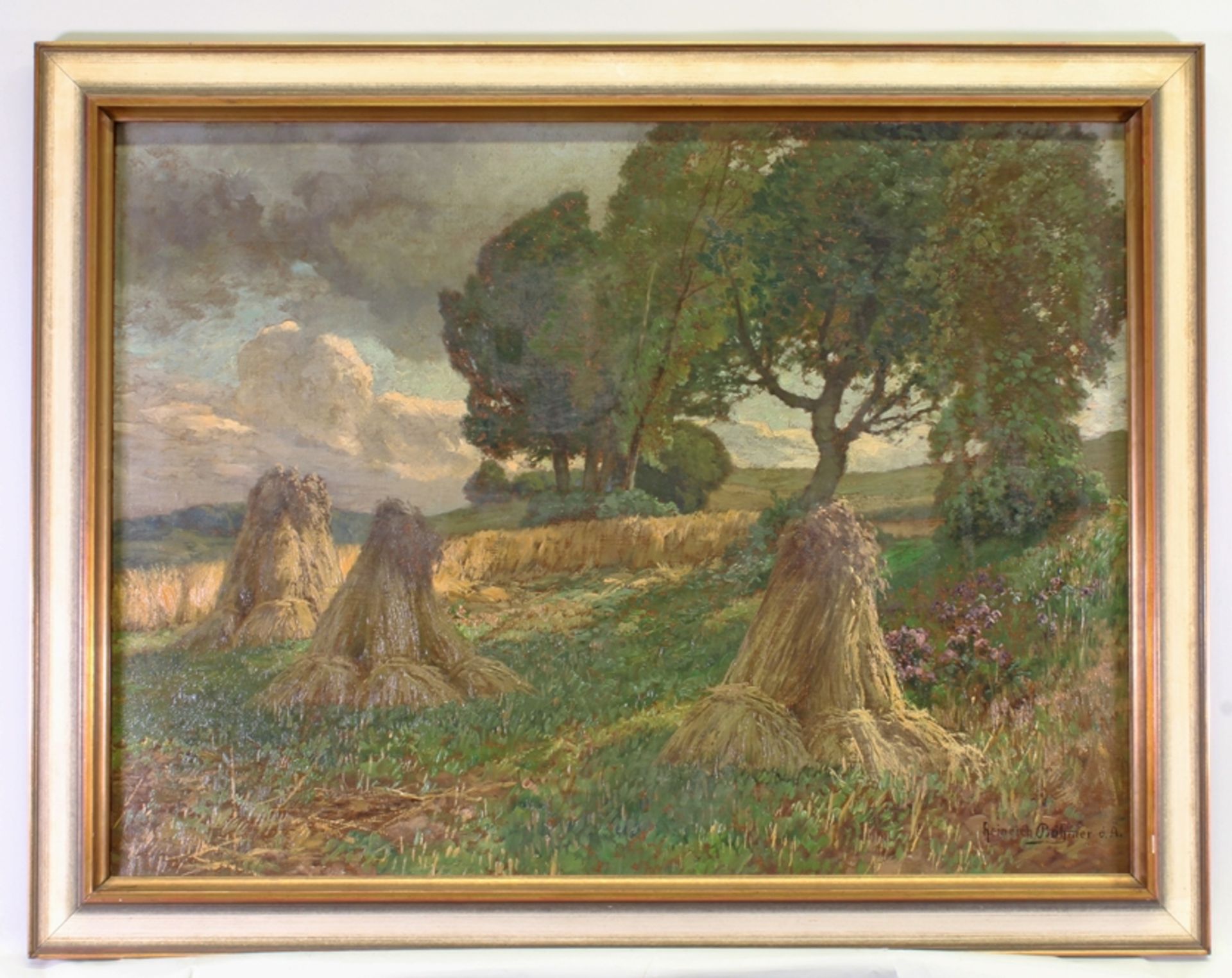 Böhmer d.Ä., Heinrich (Düsseldorf 1852 - 1930 Düsseldorf, Schüler der KA Düsseldorf, Landschaftsmal - Bild 2 aus 4