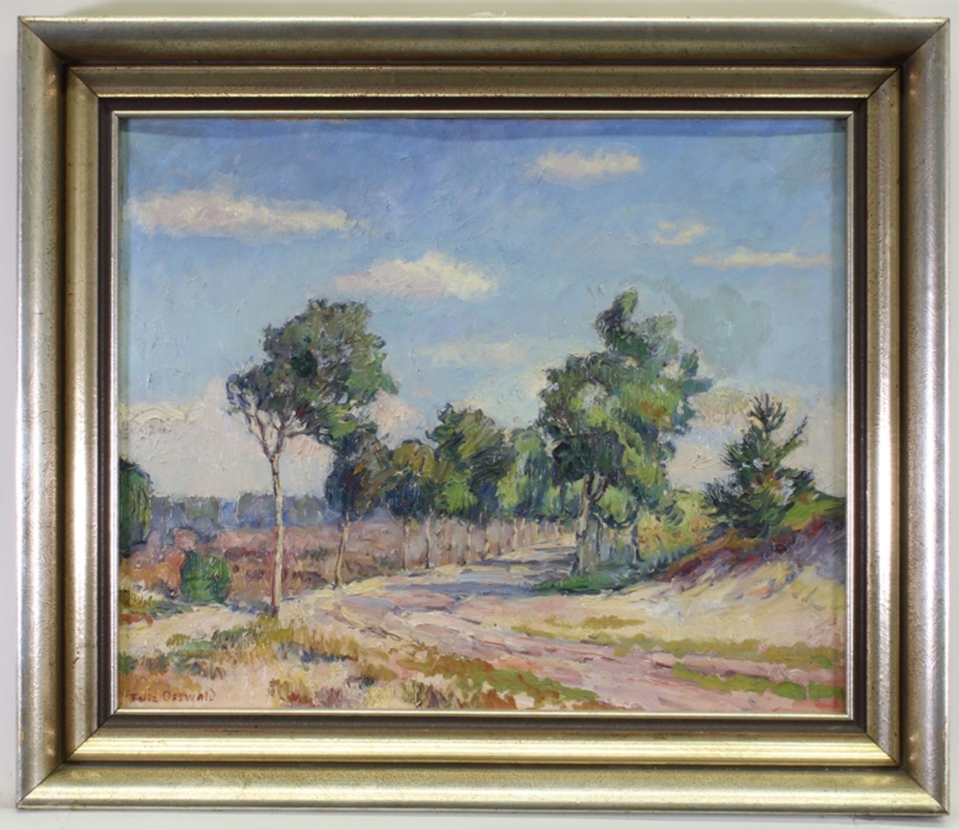 Osswald, Fritz (Zürich 1878 - 1966 Starnberg, impressionistischer Landschaftsmaler, vor allem Winte - Bild 2 aus 4