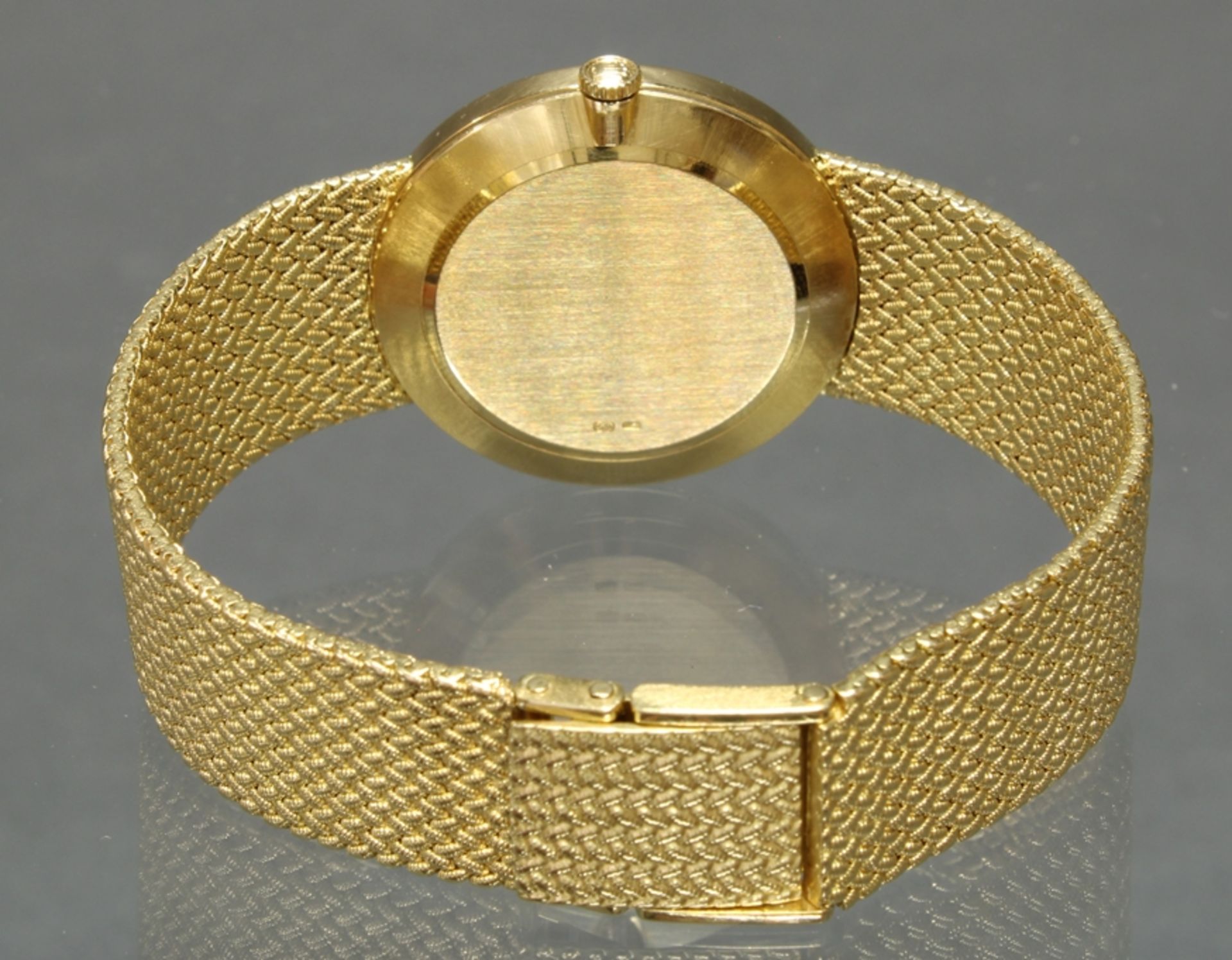 Herrenarmbanduhr, Rolex, Modell Cellini, GG 750, Handaufzug, Gehäuse-Nr. 4352215, goldfarbenes Ziff - Image 4 of 4