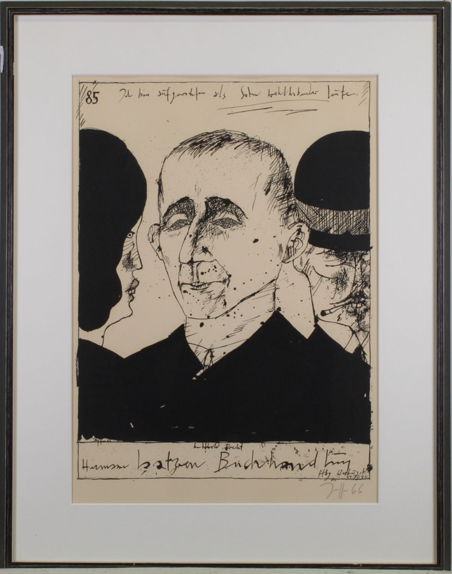 Janssen, Horst (Hamburg 1929 - 1995 ebda., deutscher Maler und Grafiker), - Bild 2 aus 5