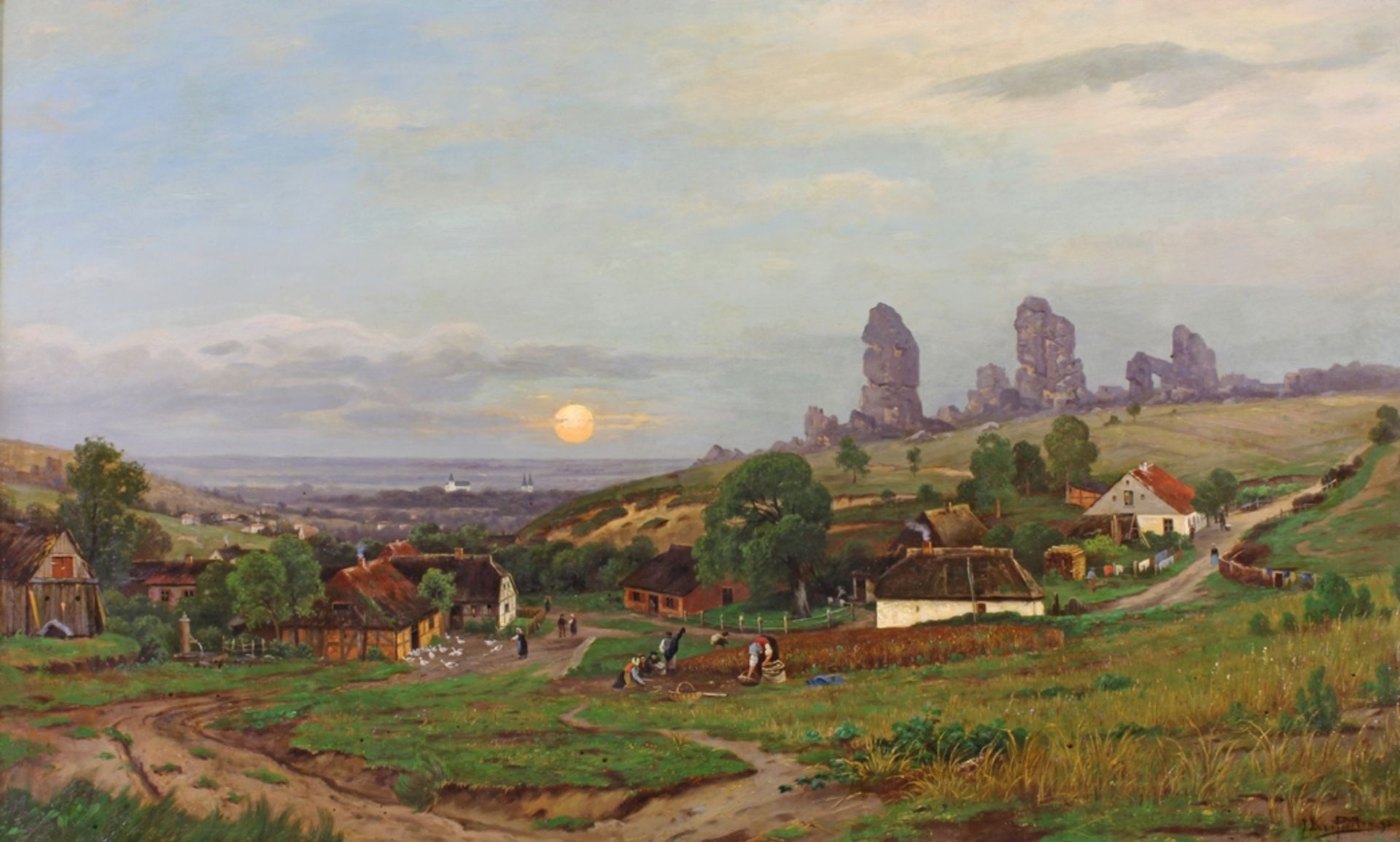 Poorten, Jacobus Johannes van (Deventer 1841 - 1914 Hamburg, Landschaftsmaler),