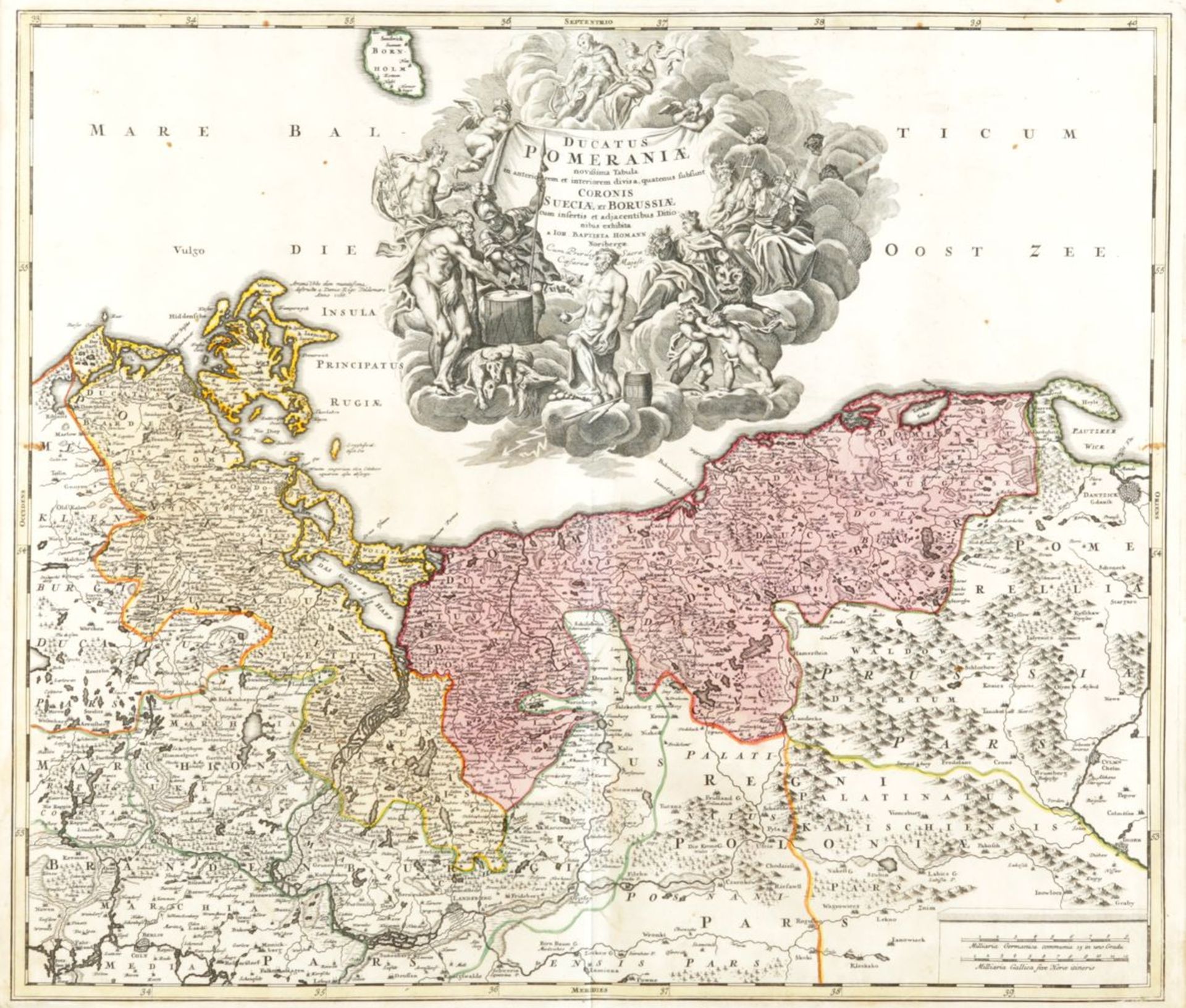 Pommern-Karte Nürnberg,