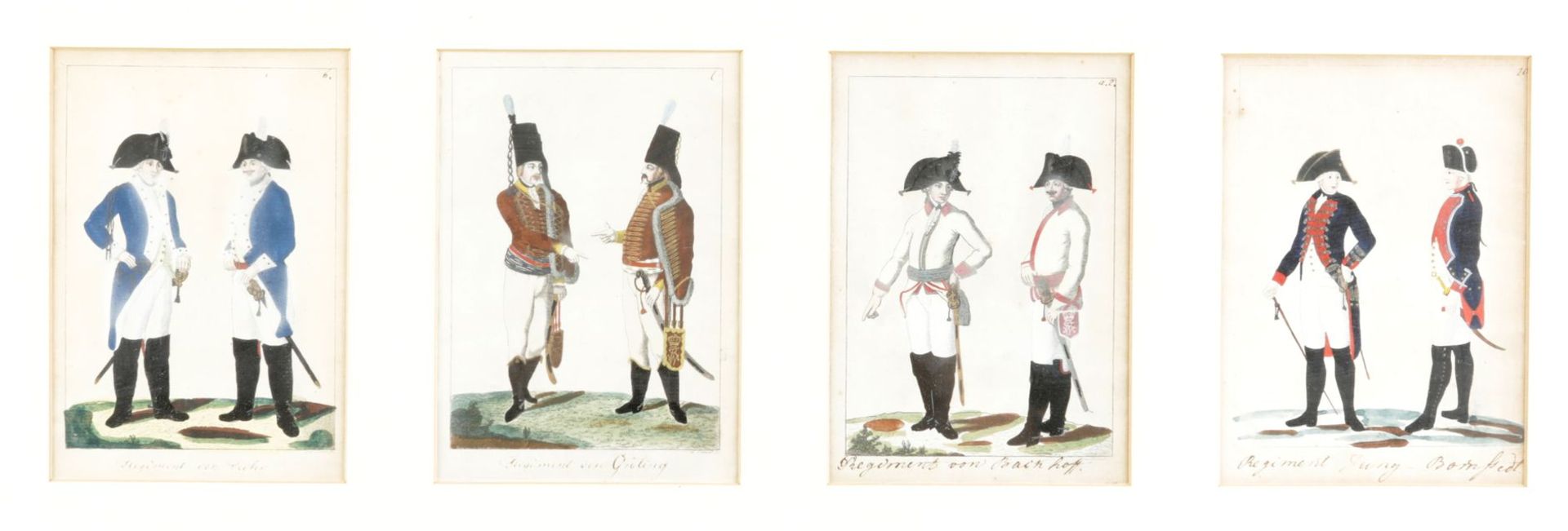 9 Bll. Preussische Uniformen - Bild 2 aus 3