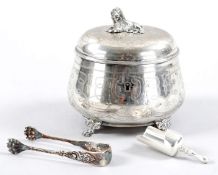 Biedermeier-Zuckerdose 800er Silber,