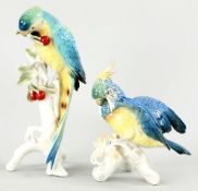 2 Papageienfiguren