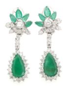 Paar Smaragd-Ohrhänger
