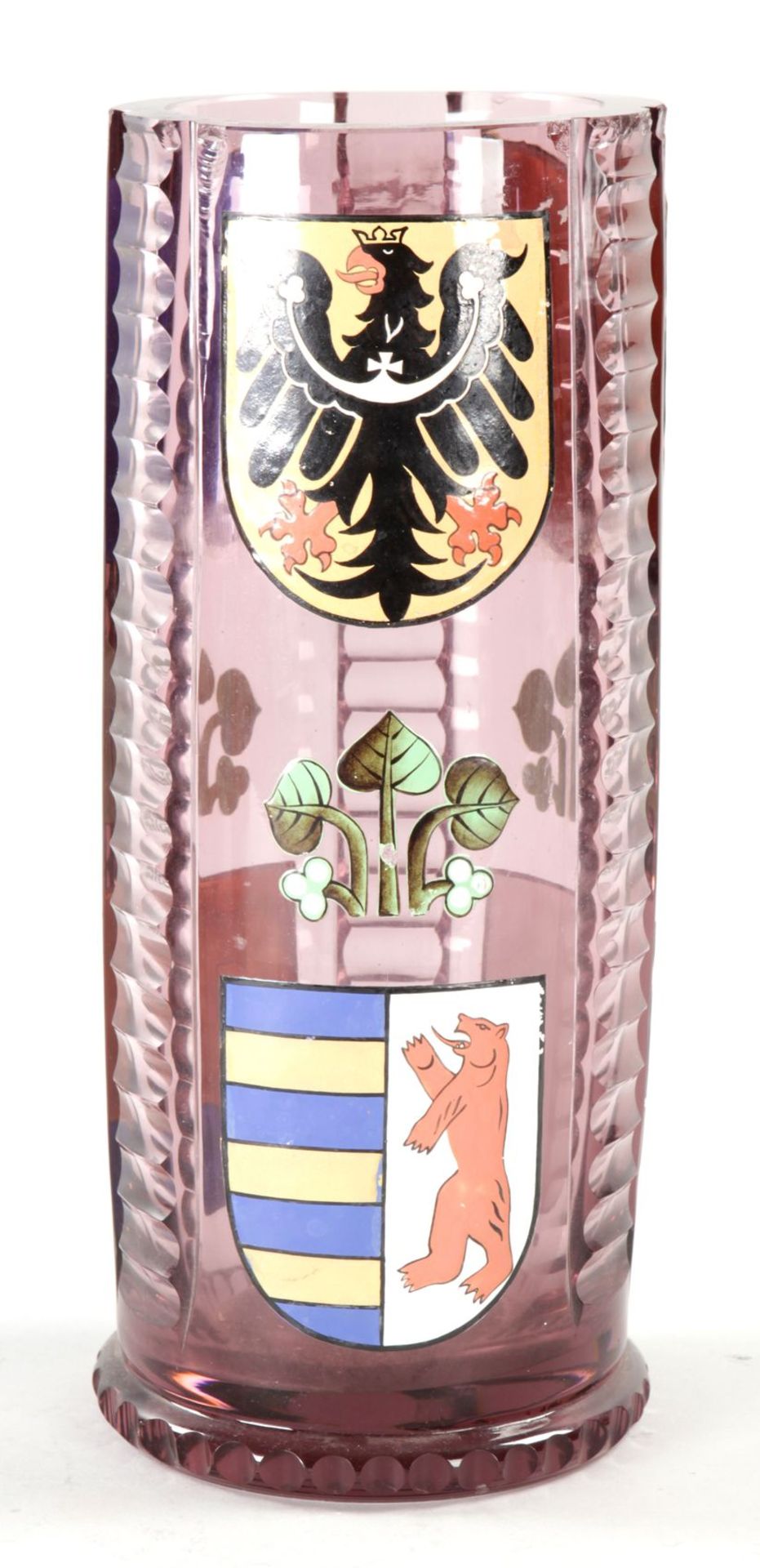 Wappen-Stangenvase