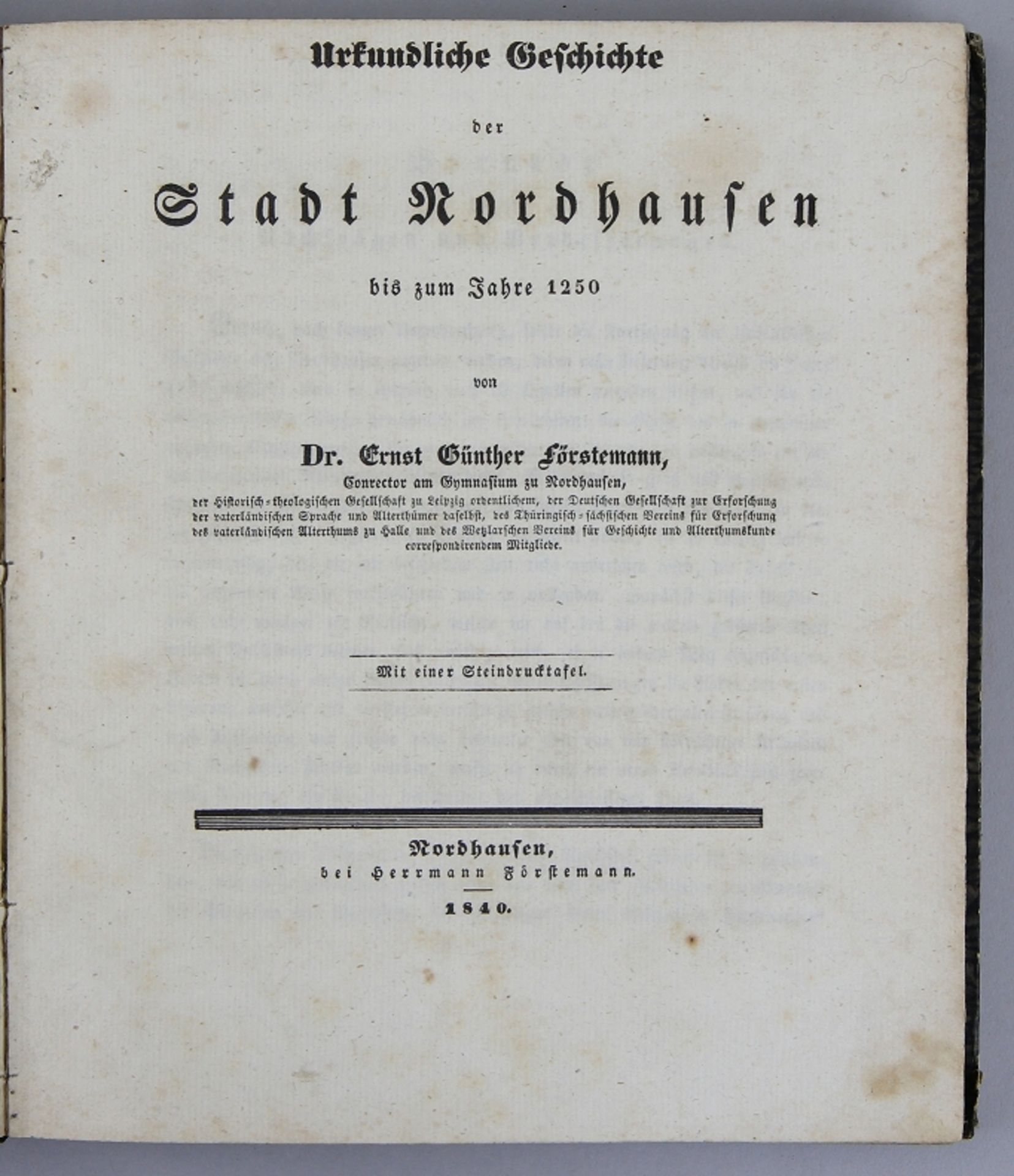 Zwei Werke zur Geschichte von Nordhausen