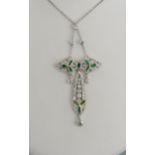 Jugendstil - Platin - Collier