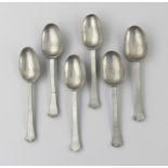 Satz von sechs Suppenlöffeln, sog. "Trefid Spoons"