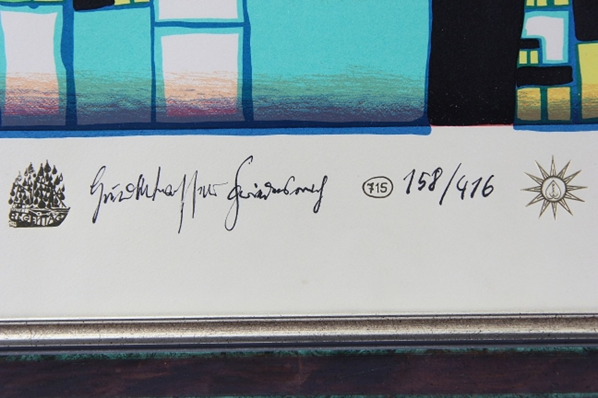 Hundertwasser, Friedensreich (Wien 1928 - 2000 an Bord der Queen Elisabeth, recte Friedrich Stowasse - Image 2 of 4