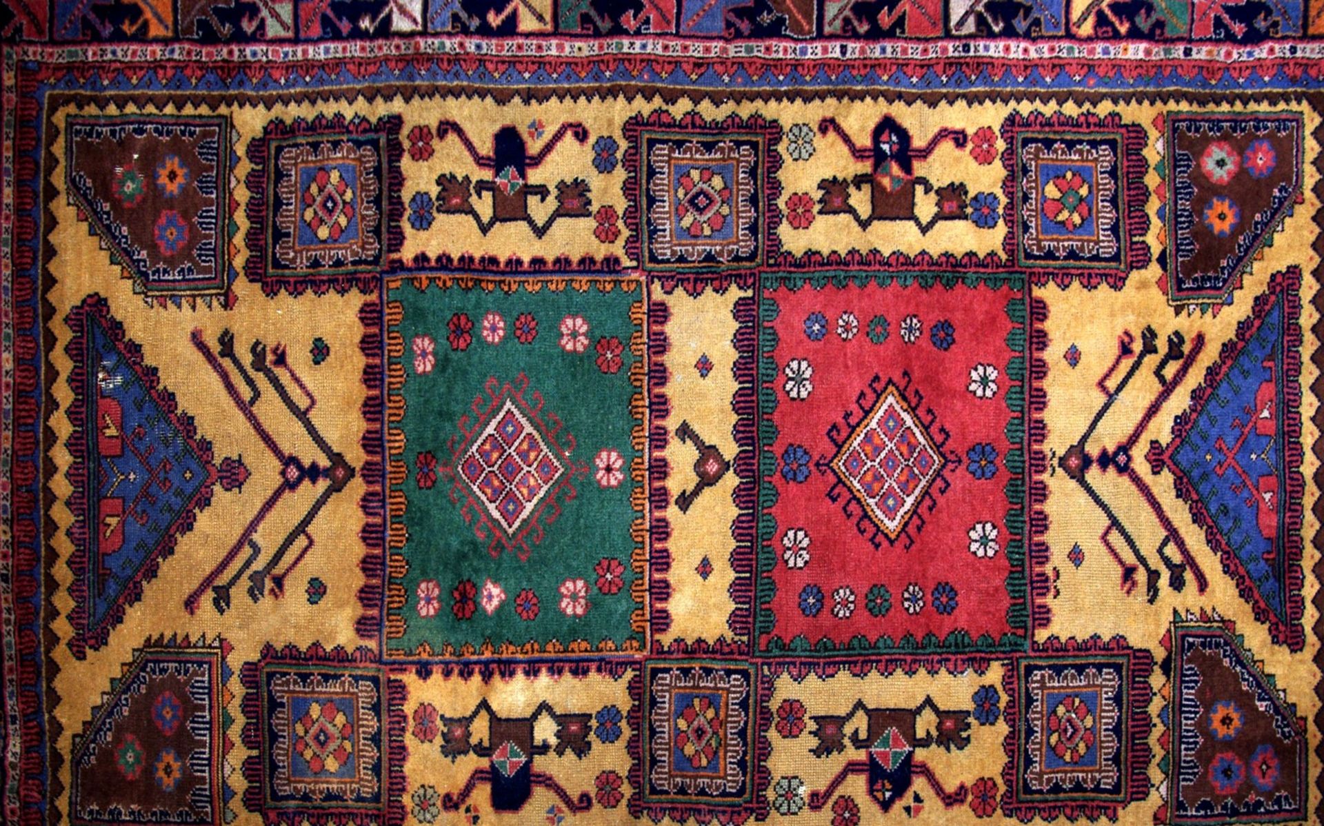 A Bergama Rug of the Holbein Type - Image 2 of 3