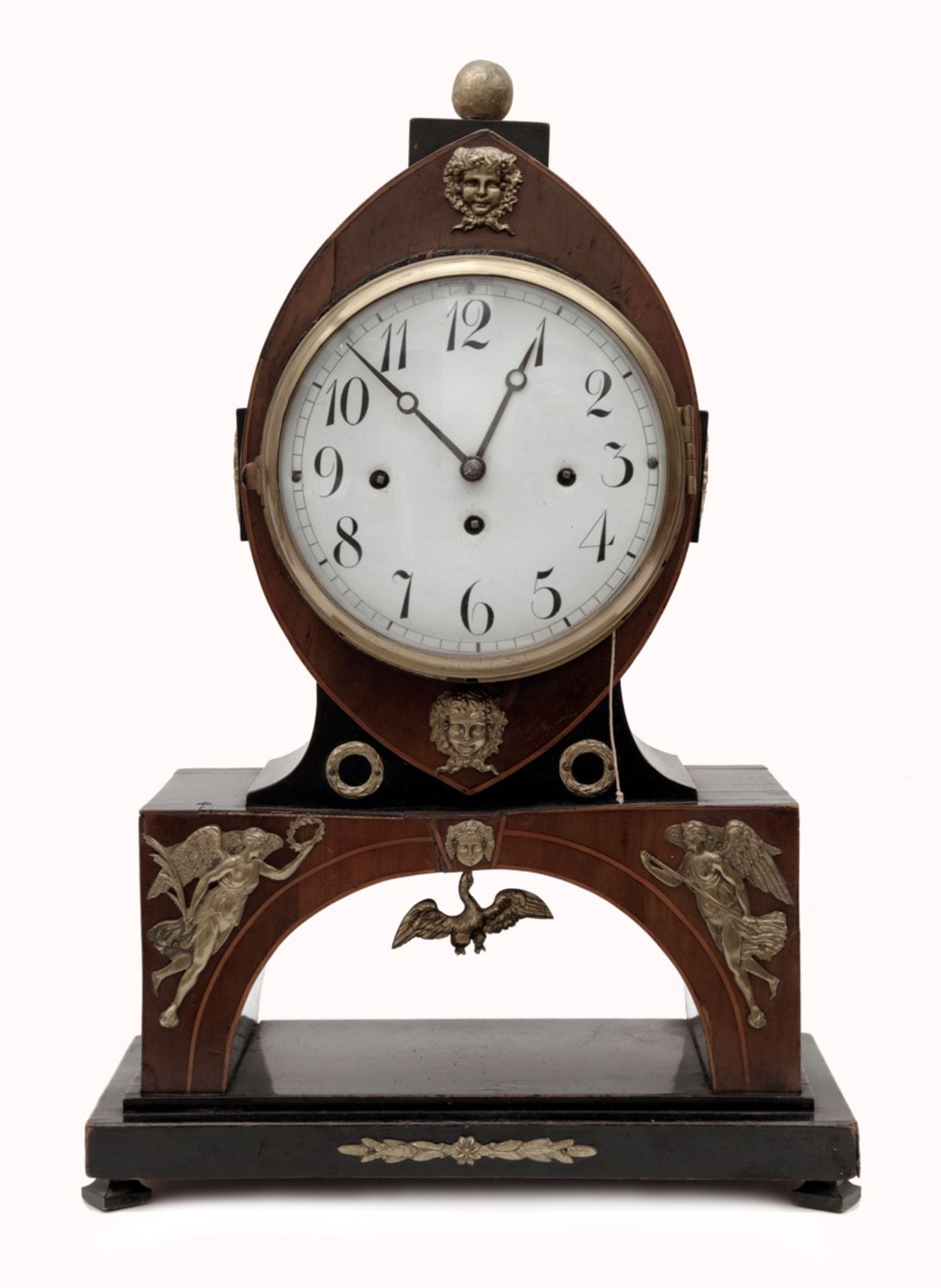 An Empire Period Commode Clock