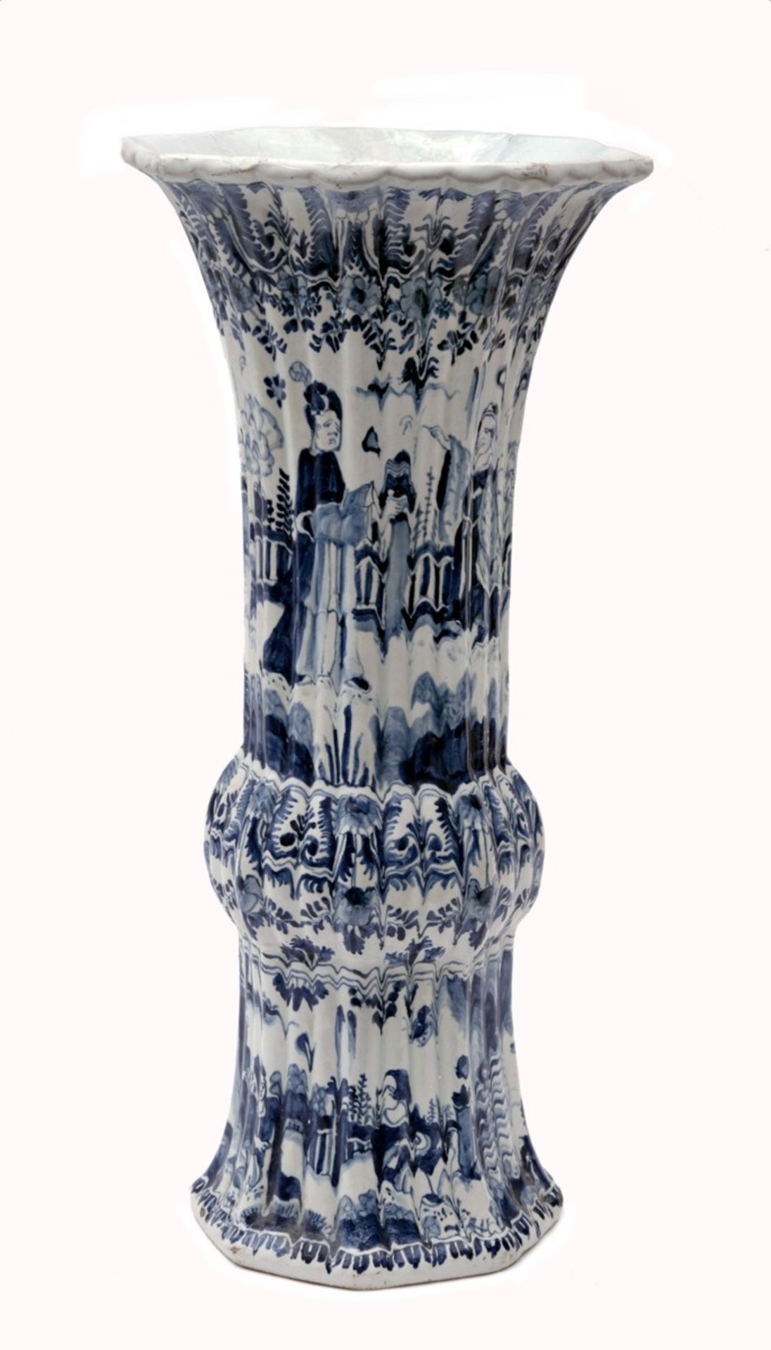 Trumpet Vase in the Chinese Kangxi Taste