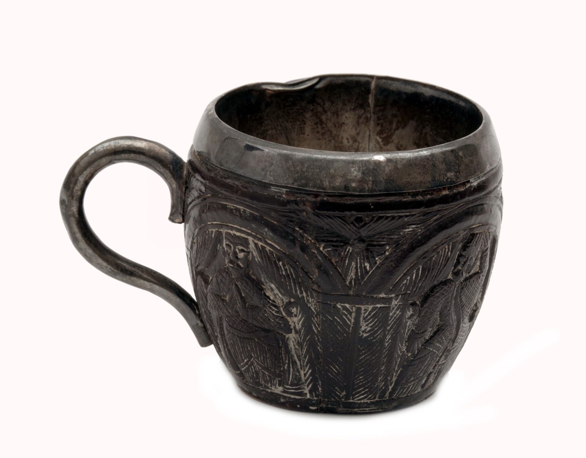 A Silver-Mounted Coconut Cup - Image 3 of 4