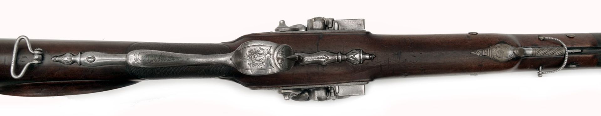 A Double-Barrelled Flintlock Shotgun - Image 4 of 7