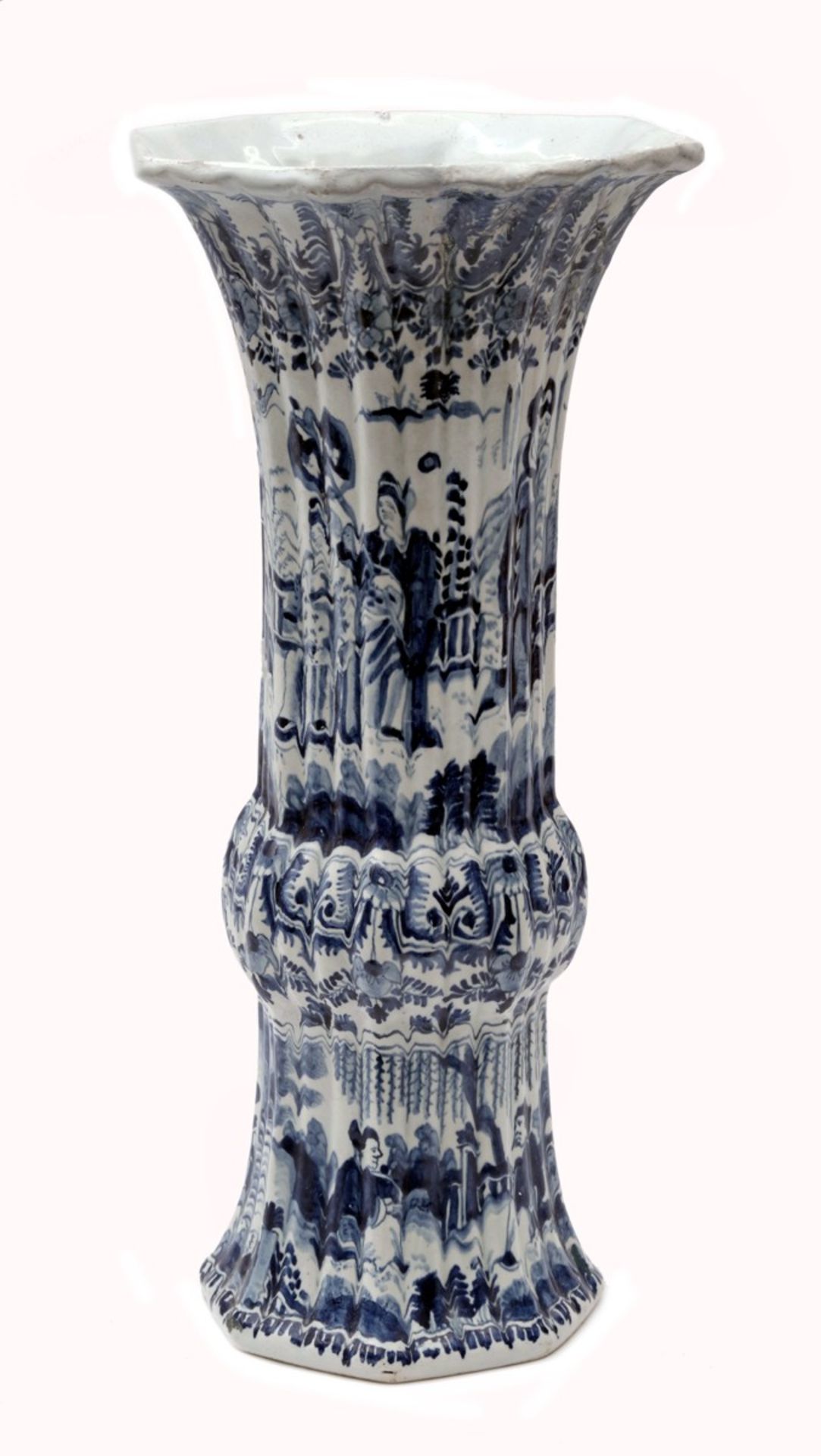 Trumpet Vase in the Chinese Kangxi Taste - Image 2 of 4