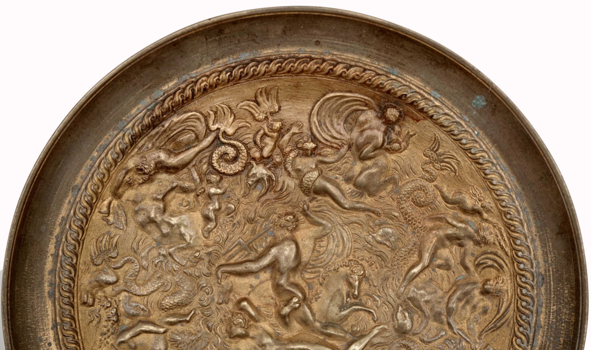 A Gilt Bronze Tazza after Benvenuto Cellini - Image 4 of 6