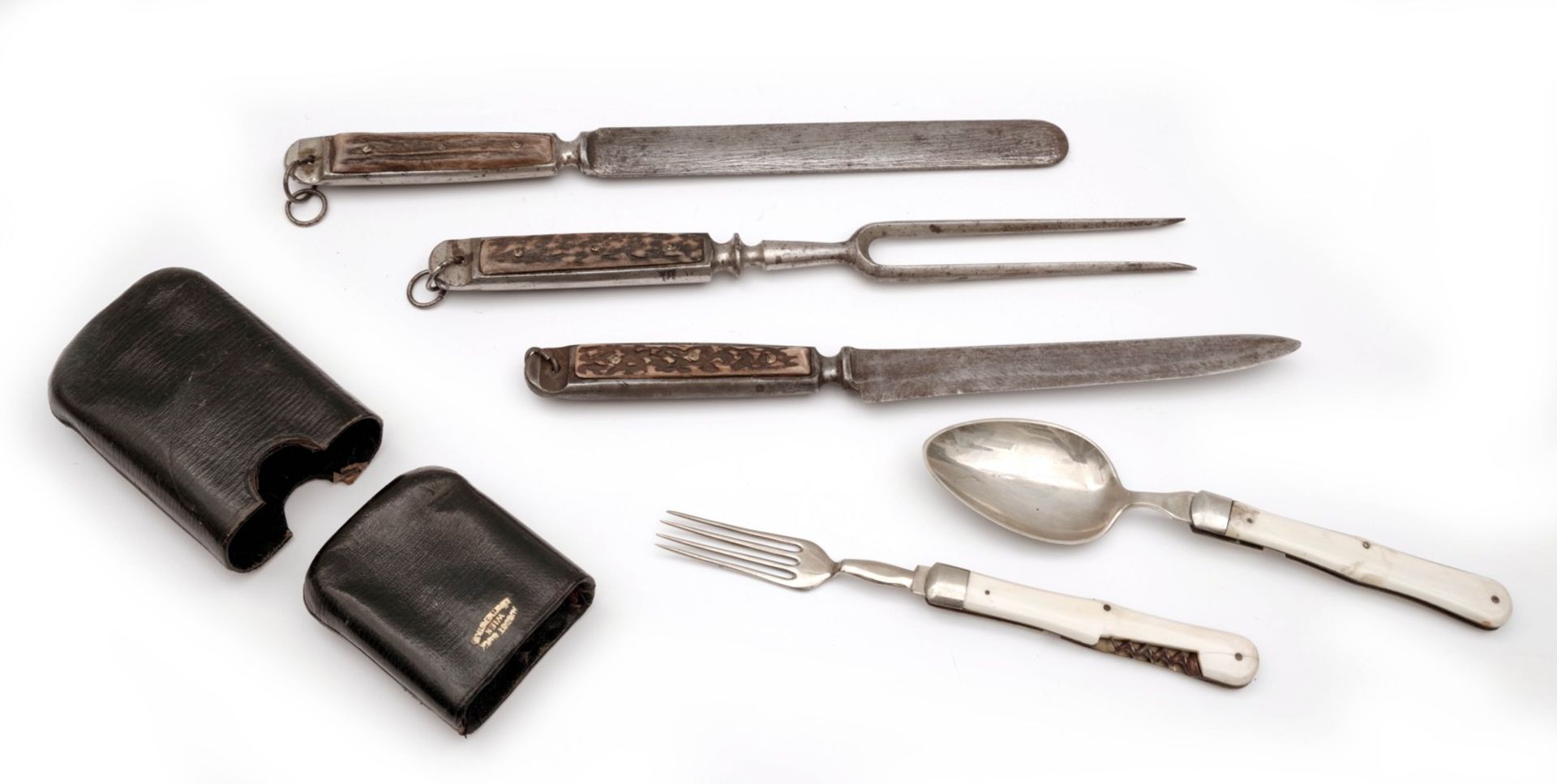 Three-piece hunting set and Travel Cutlery
