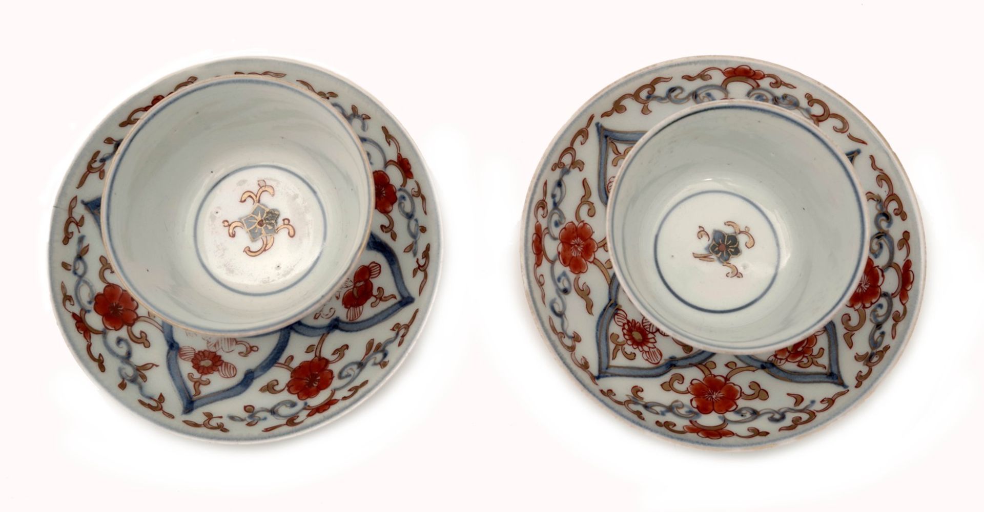 Two Imari Cups and Saucers - Image 2 of 3