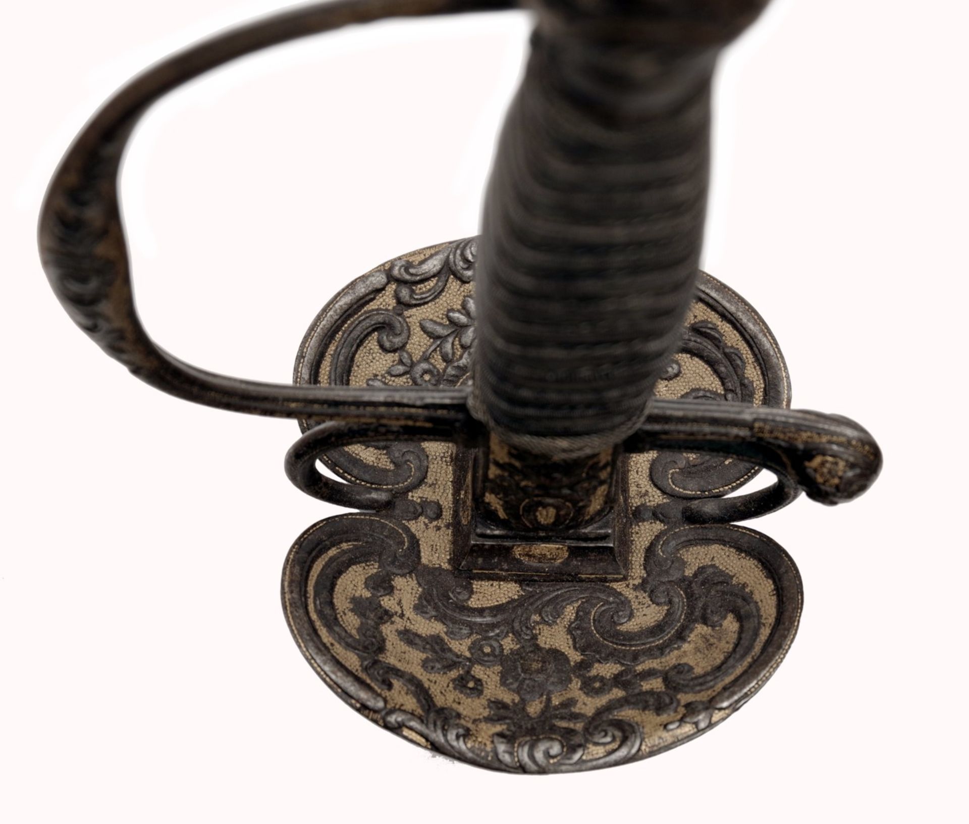 A French Gilt Small-Sword with Chiselled Hilt - Image 5 of 7