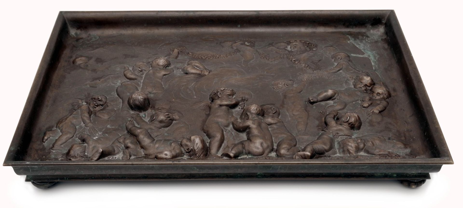 A Relief of Putti in the Manner of Clodion by Jean-Denis Larue - Image 2 of 3