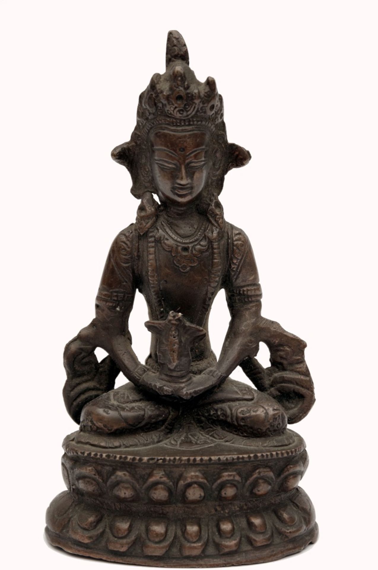 A Buddha Statue with Snake