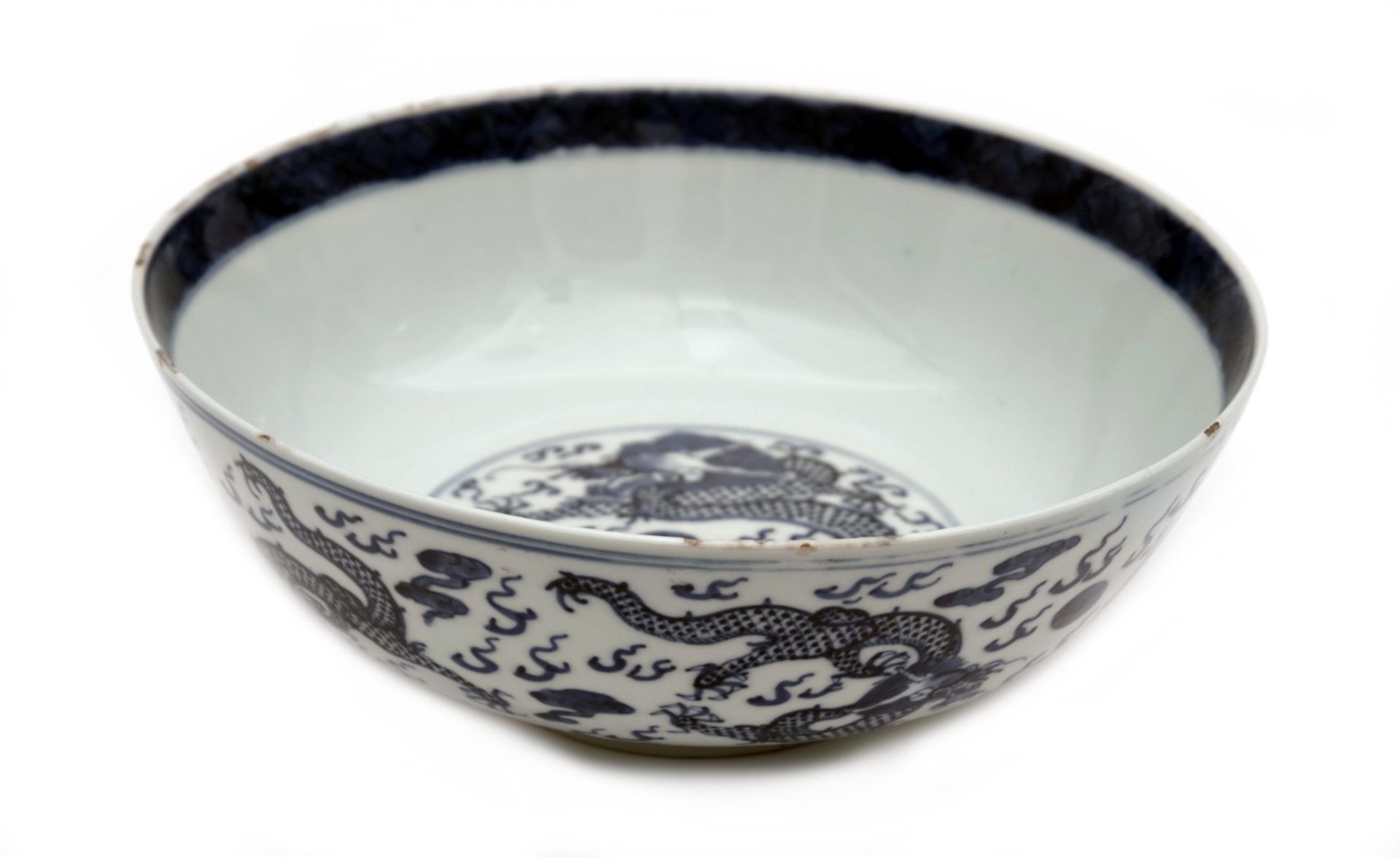 A Porcelain Dish with Dragons