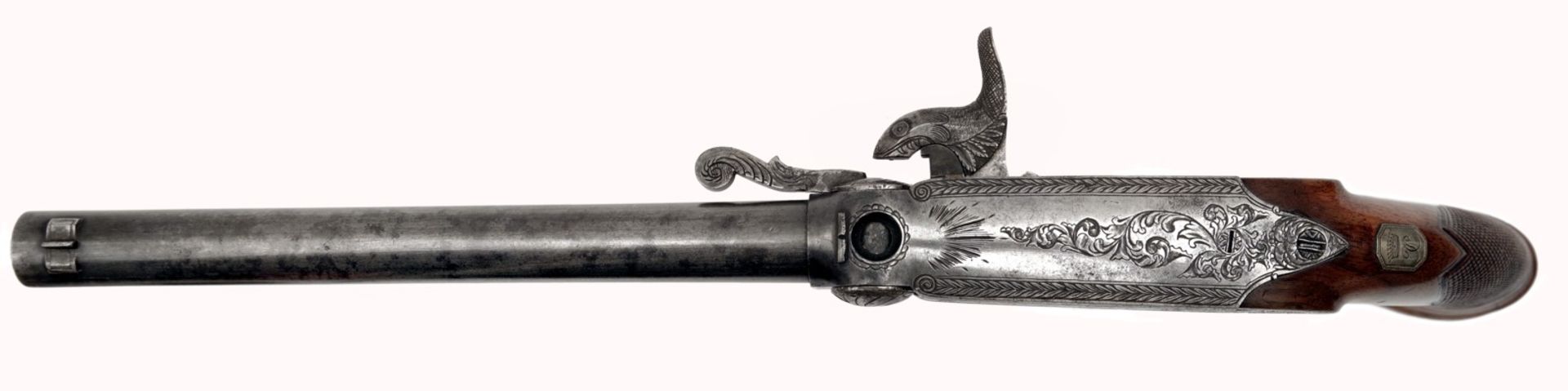 A Sidehammer Pistols with Pellet Primer System by Carl Daniel Tanner in Hannover - Image 3 of 8