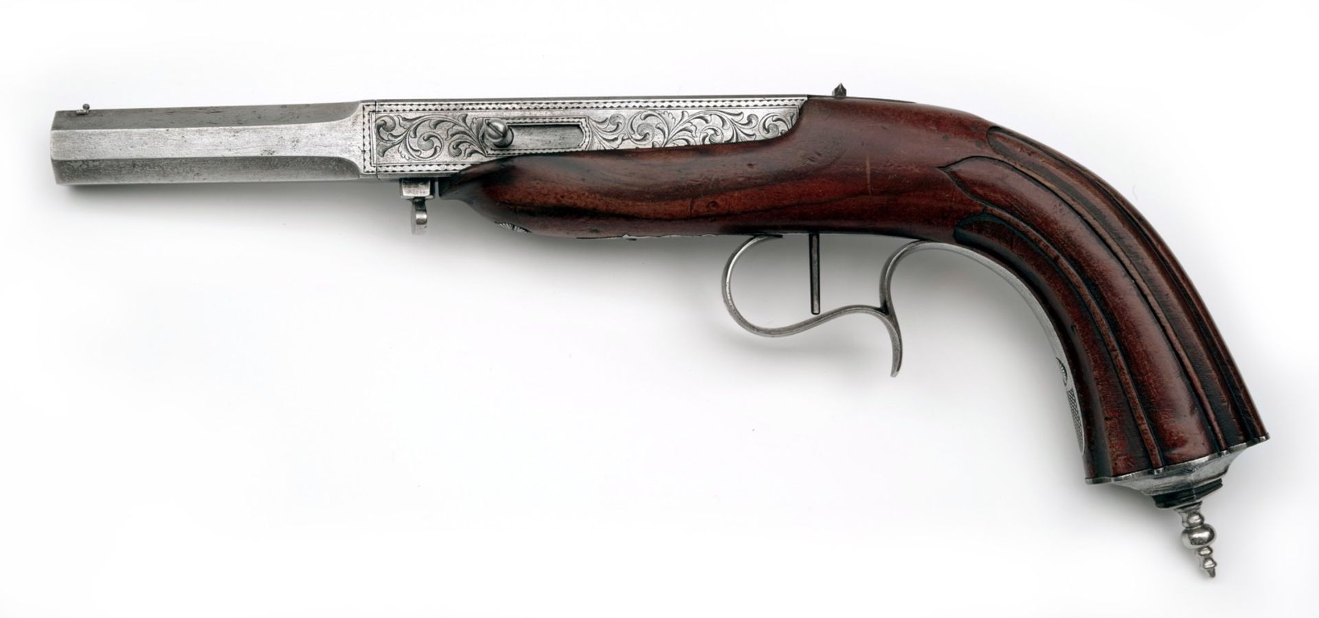 A Percussion Cased Parlor Pistol with Interchangeable Barrels - Image 4 of 8