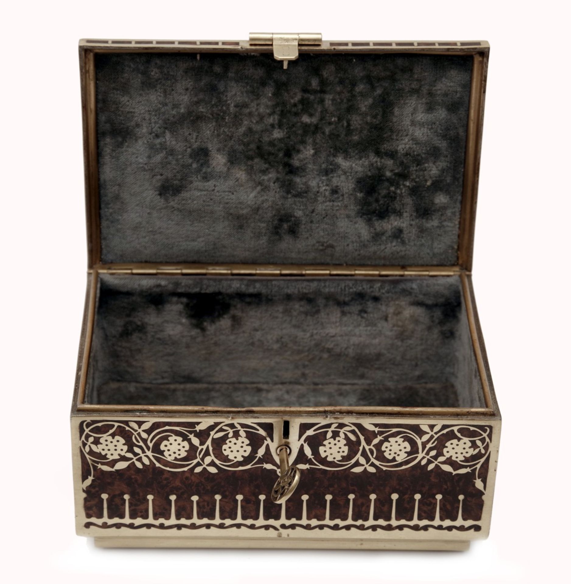 Art Nouveau Rosewood Box by Erhard & Söhne - Image 4 of 5