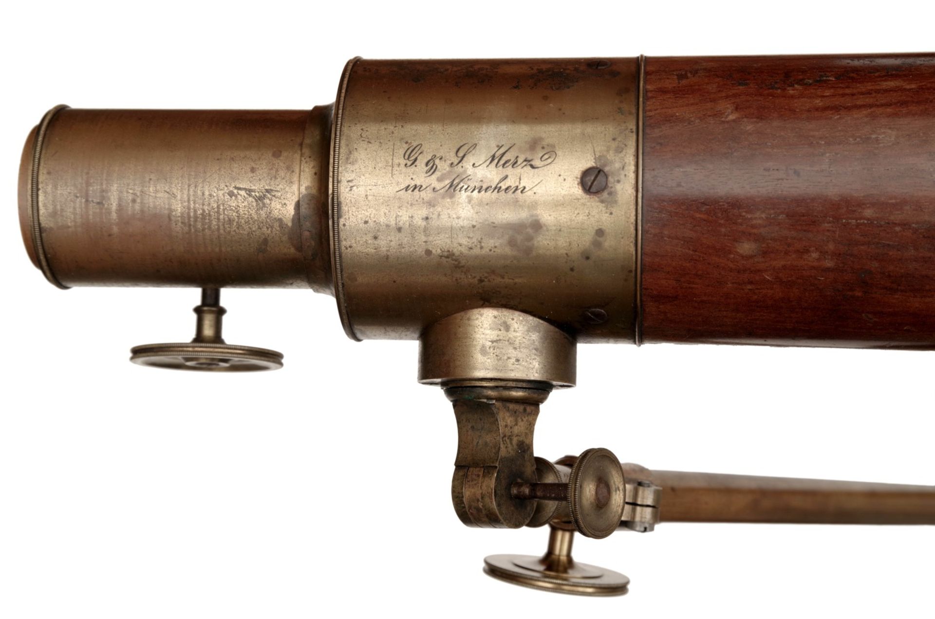 A Cased Telescope on Heavy Tripod by G. & S. Merz - Image 3 of 4