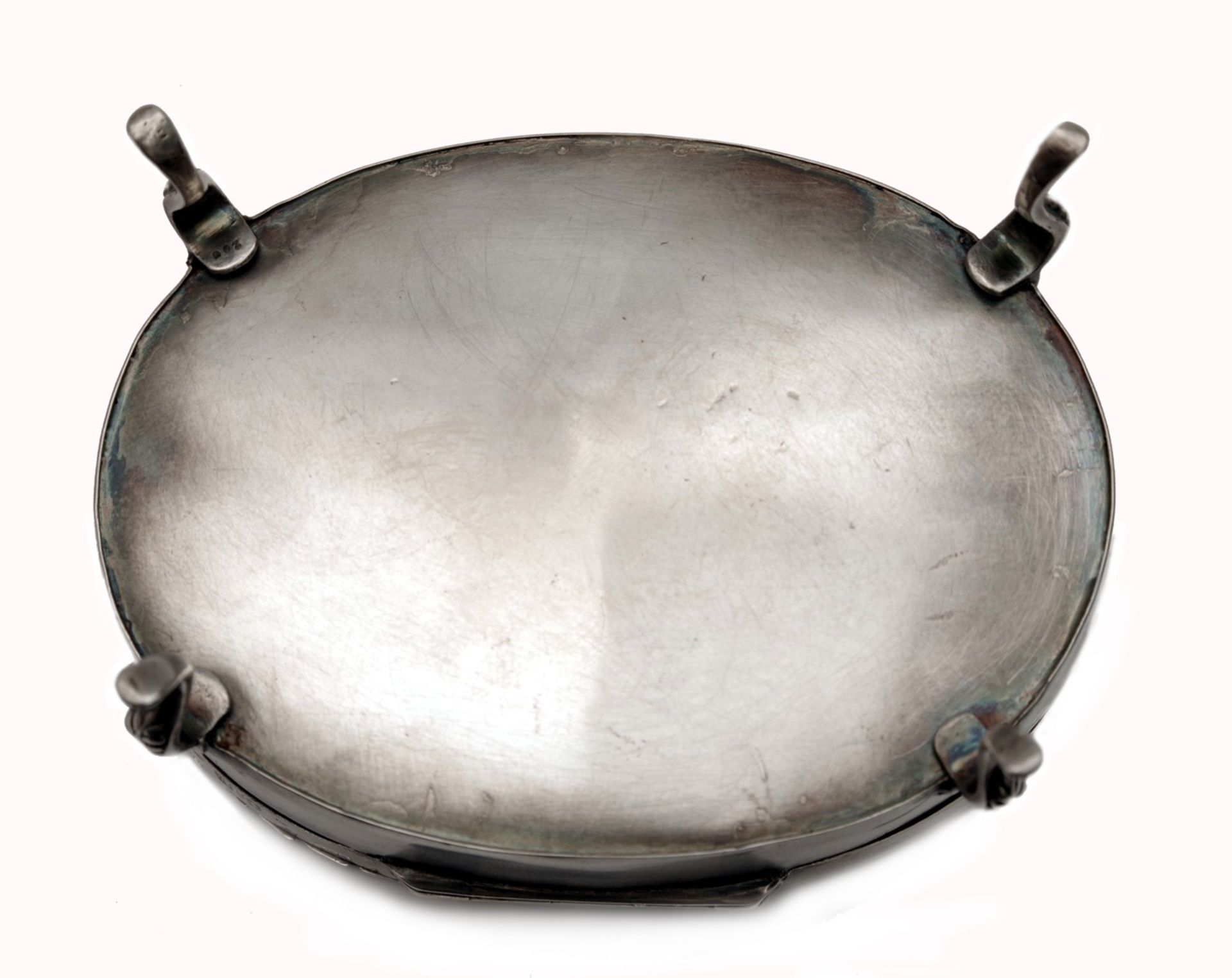 Edwardian Silver Tortoiseshell Lidded Trinket Box - Image 4 of 4
