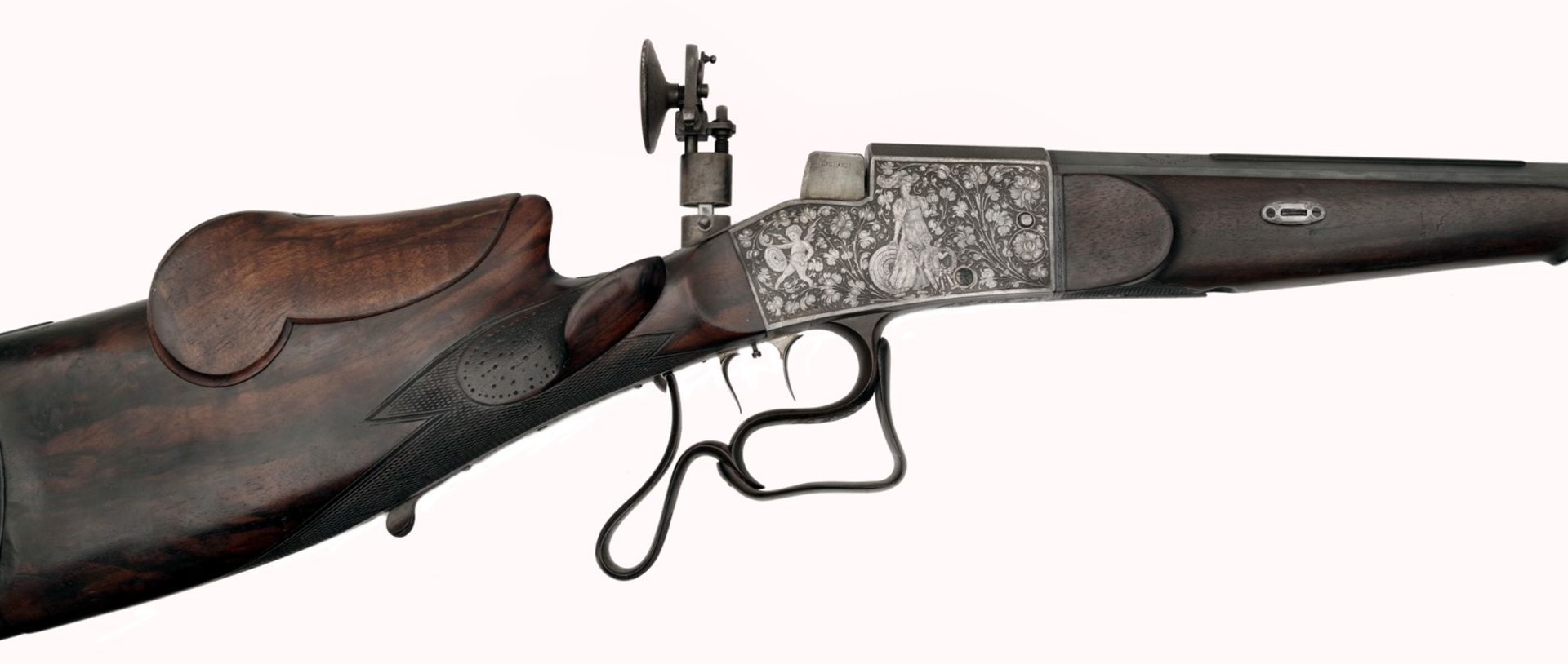 An Extraordinary System Aydt Schuetzen Rifle by Eduard Wundhammer - Image 3 of 7