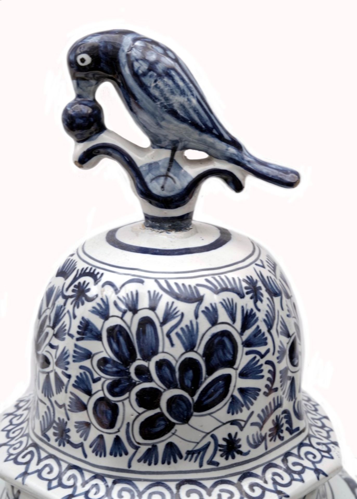 Dutch Delft Blue and White Baluster Vase - Image 4 of 4