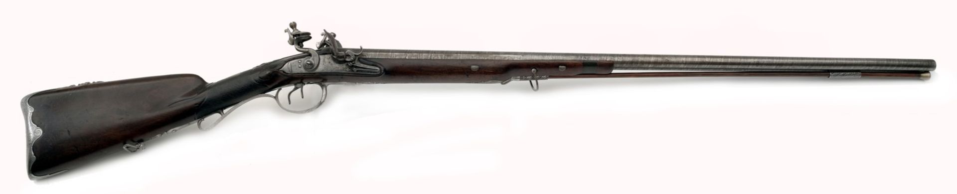 A Double-Barrelled Flintlock Shotgun