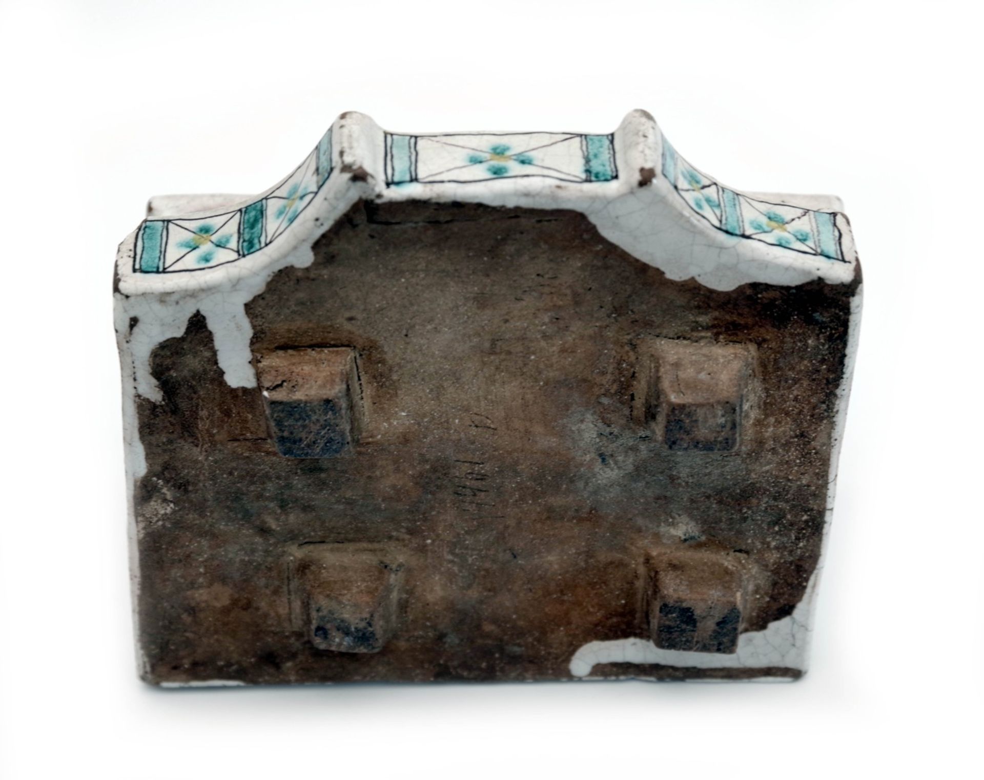 An Austrian Faience Inkwell - Image 3 of 3