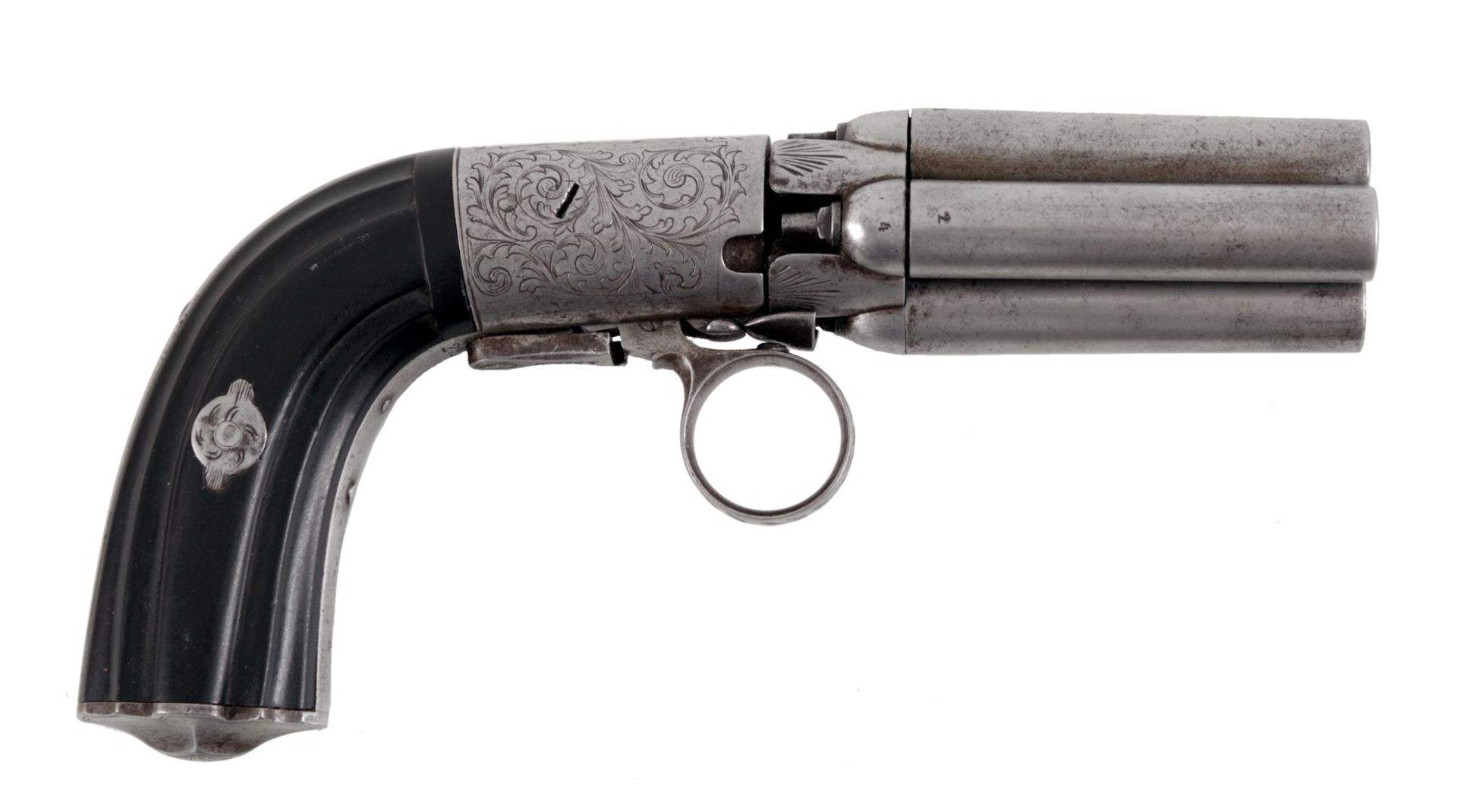 Pepperbox Pistol by Alphonse Caron