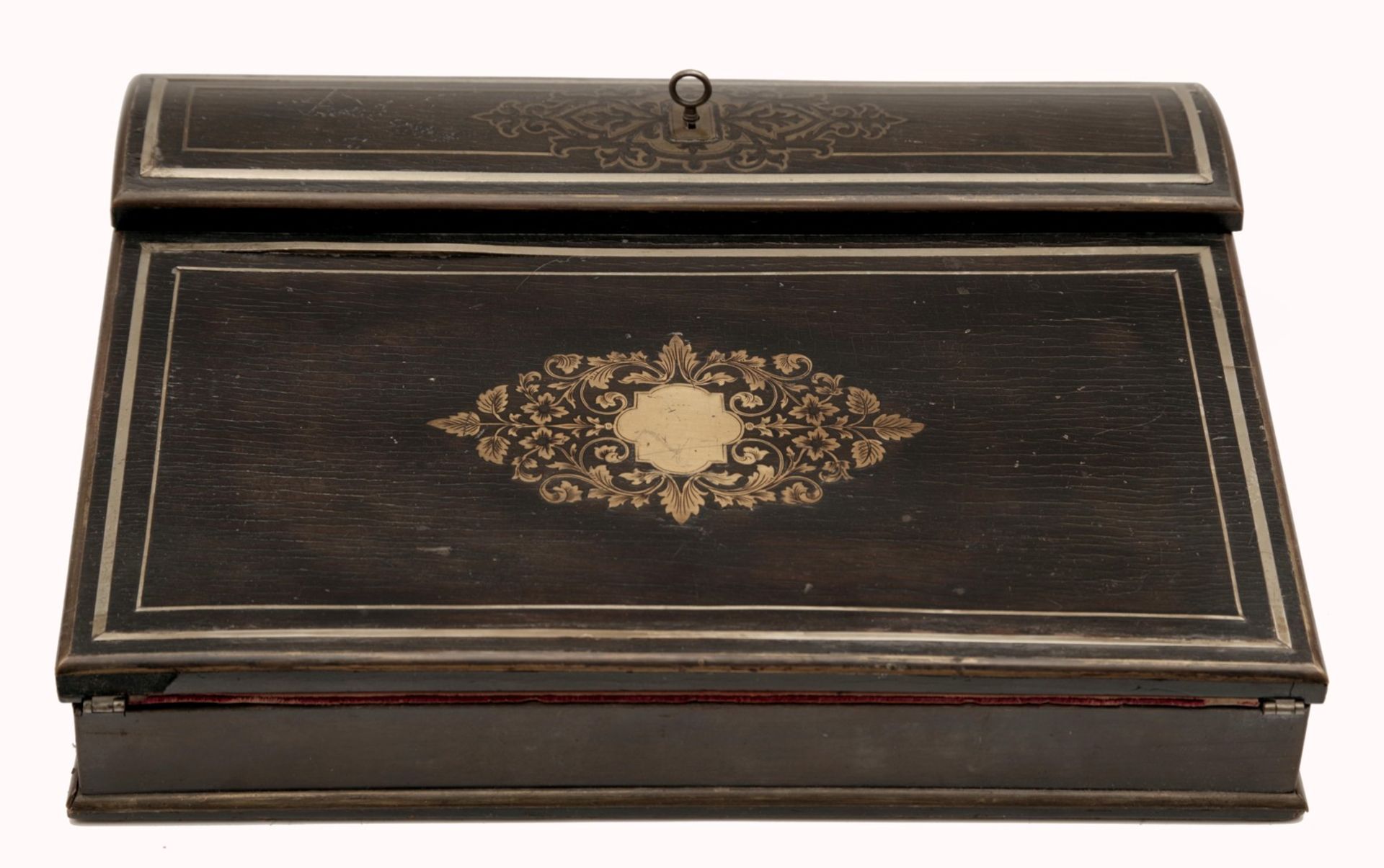 A Portable Folding Lap Writing Box with Inkwell