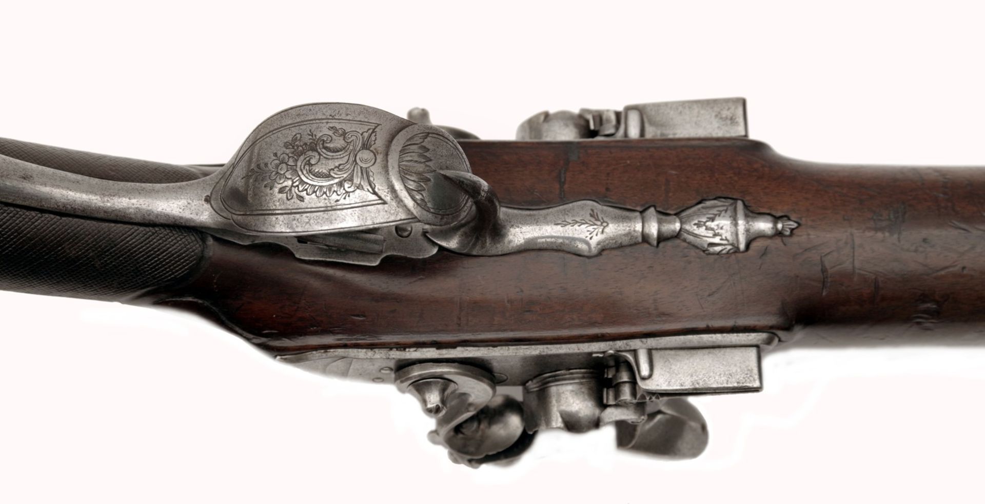 A Double-Barrelled Flintlock Shotgun - Image 6 of 7