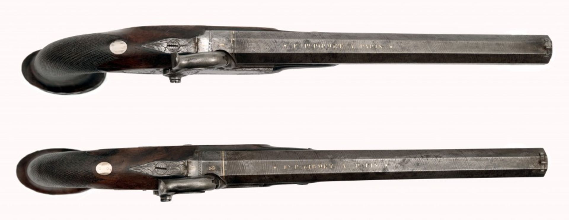 Cased Pair Percussion Pistols by Pirmet a Paris - Image 4 of 7