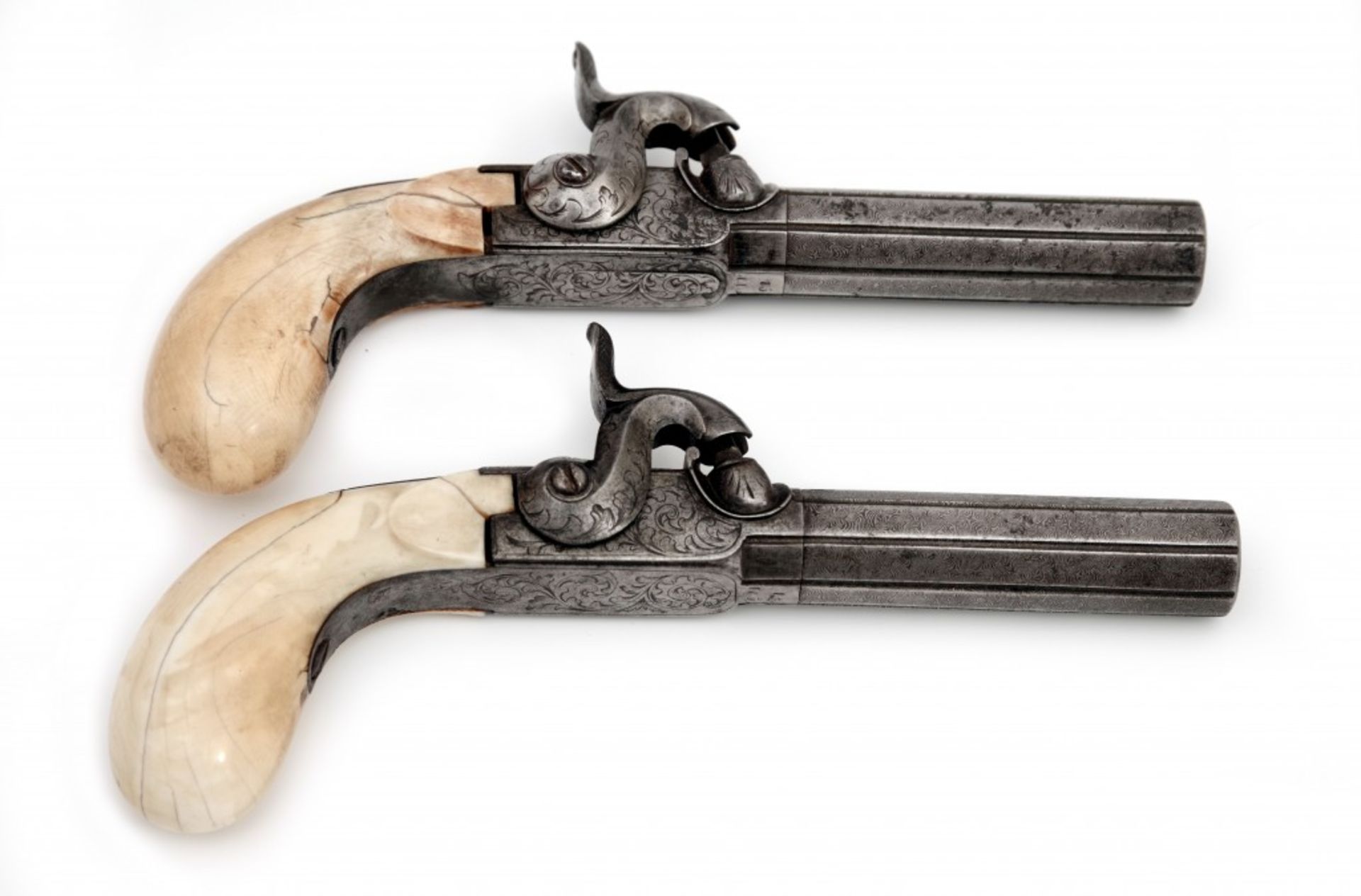 A Cased Pair of Percussion Pocket Pistols - Image 4 of 6