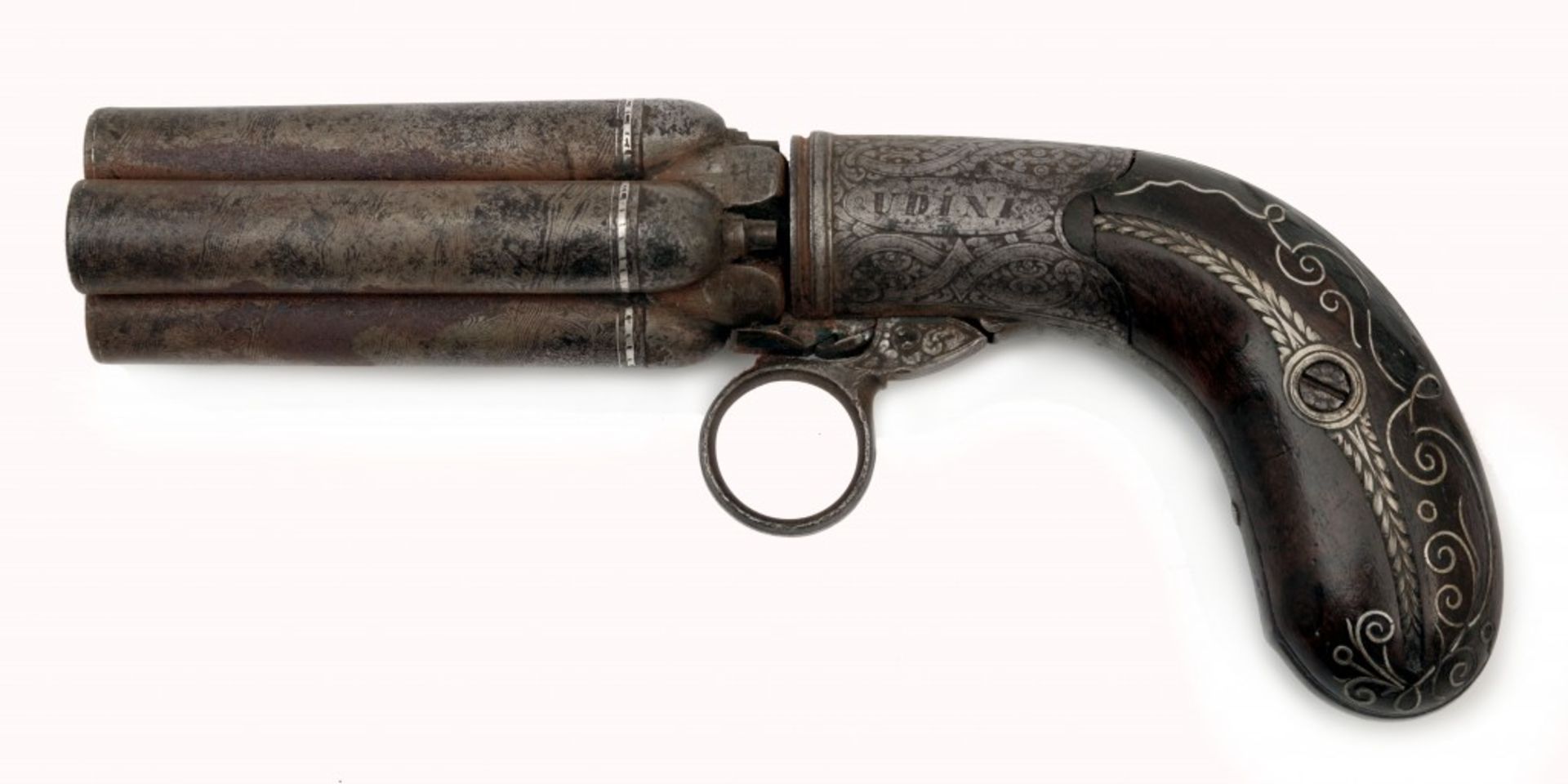 A Pepperbox Pistol by Zanoni in Udine - Image 2 of 4