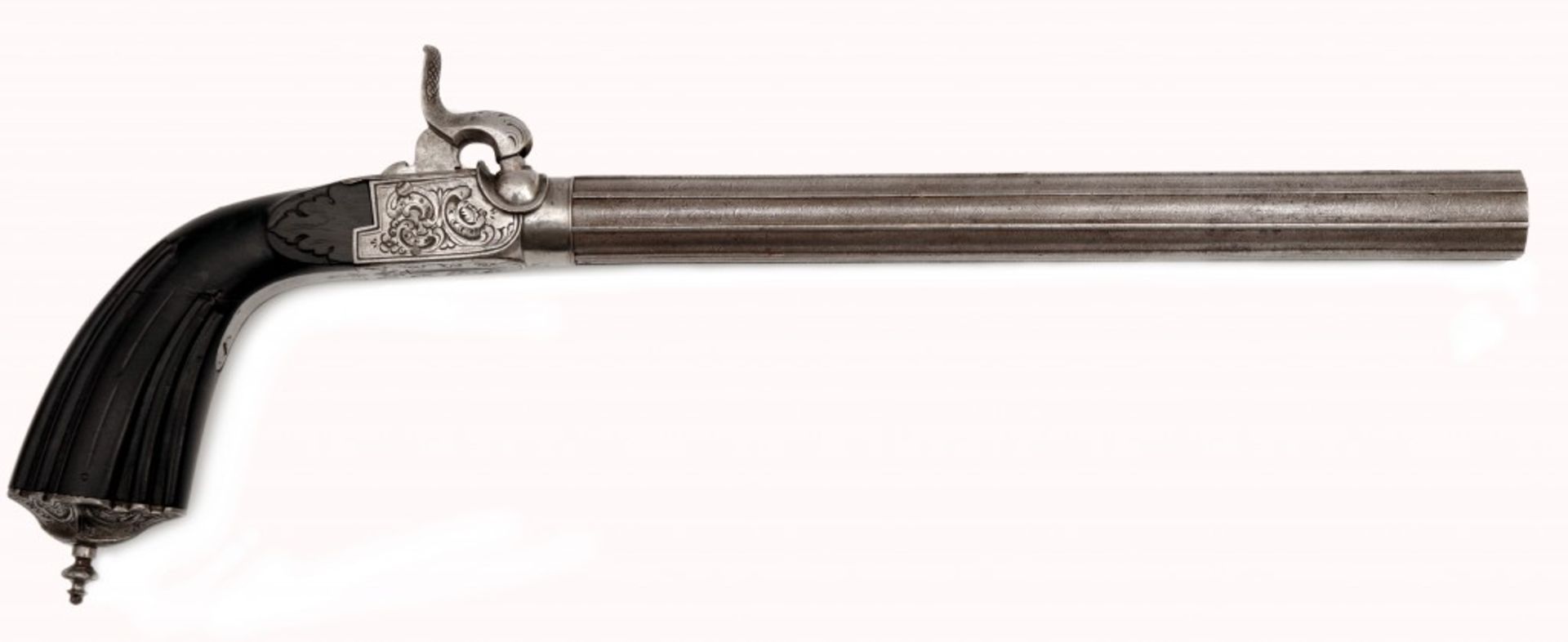 A Percussion Cap Pocket Pistol with Long Barrel - Image 2 of 14