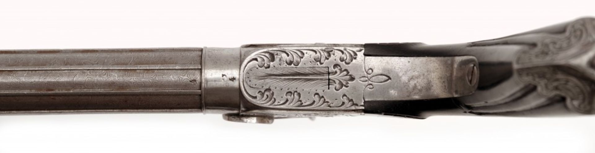 A Percussion Cap Pocket Pistol with Long Barrel - Image 12 of 14