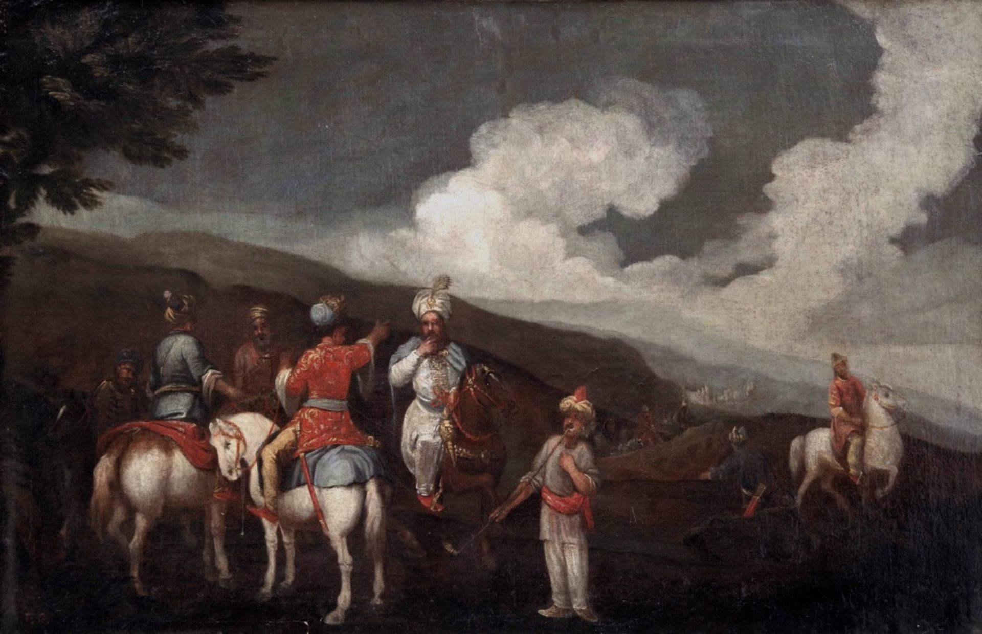 Turkish Soldiers on Horseback by Francesco Antonio Simonini (Circle of) - Image 2 of 3