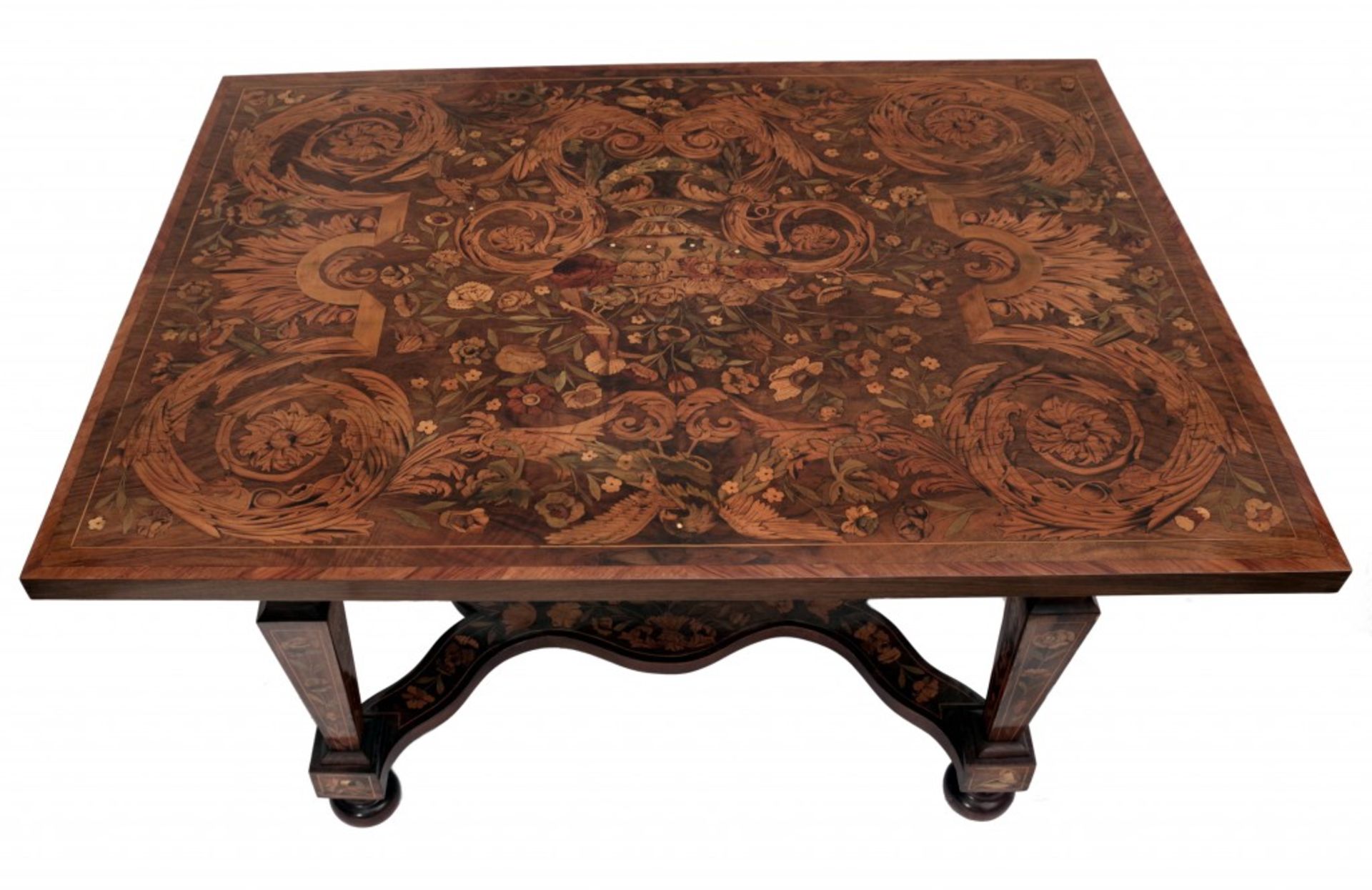 Rare  Dutch Marquetry Table - Image 2 of 4